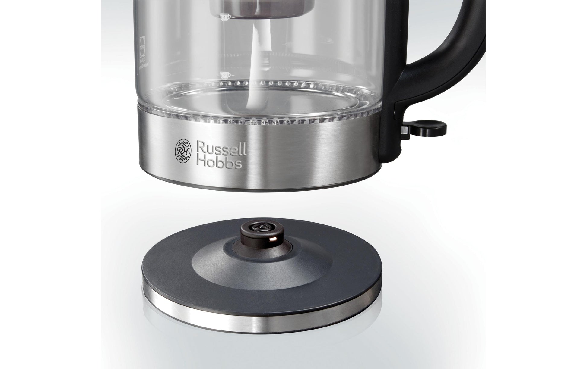 Russell Hobbs Wasserkocher – 1,5 l, Glas/Edelstahl, 20760-57
