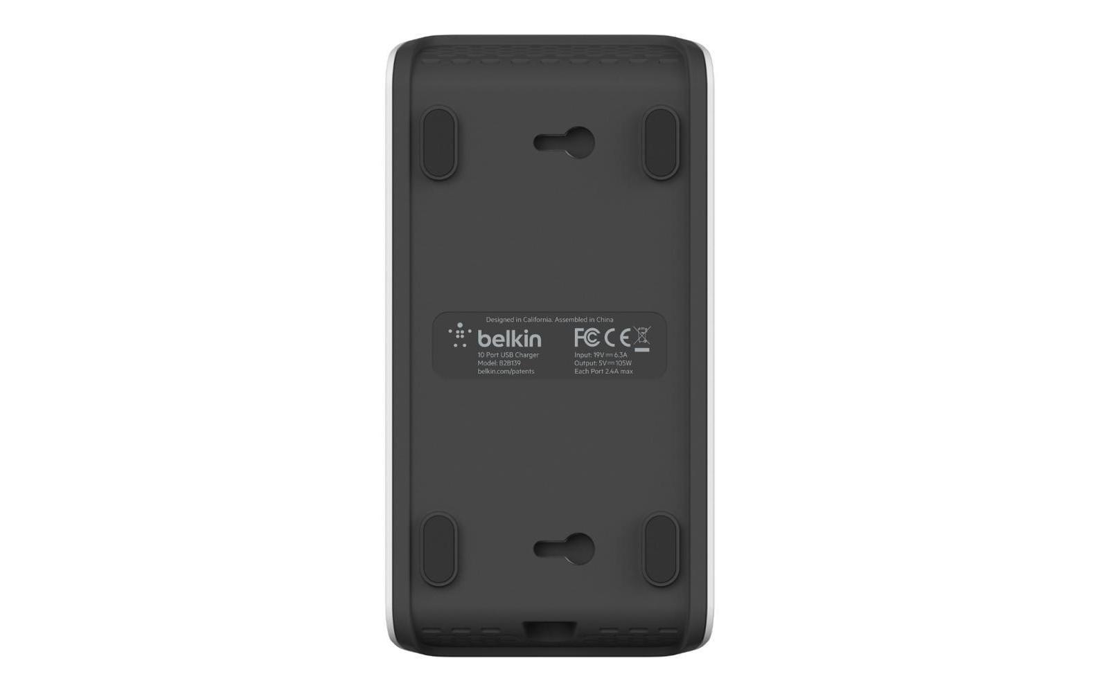 Belkin Ladestation – 120 W, 10× USB, 2,4 A pro Port