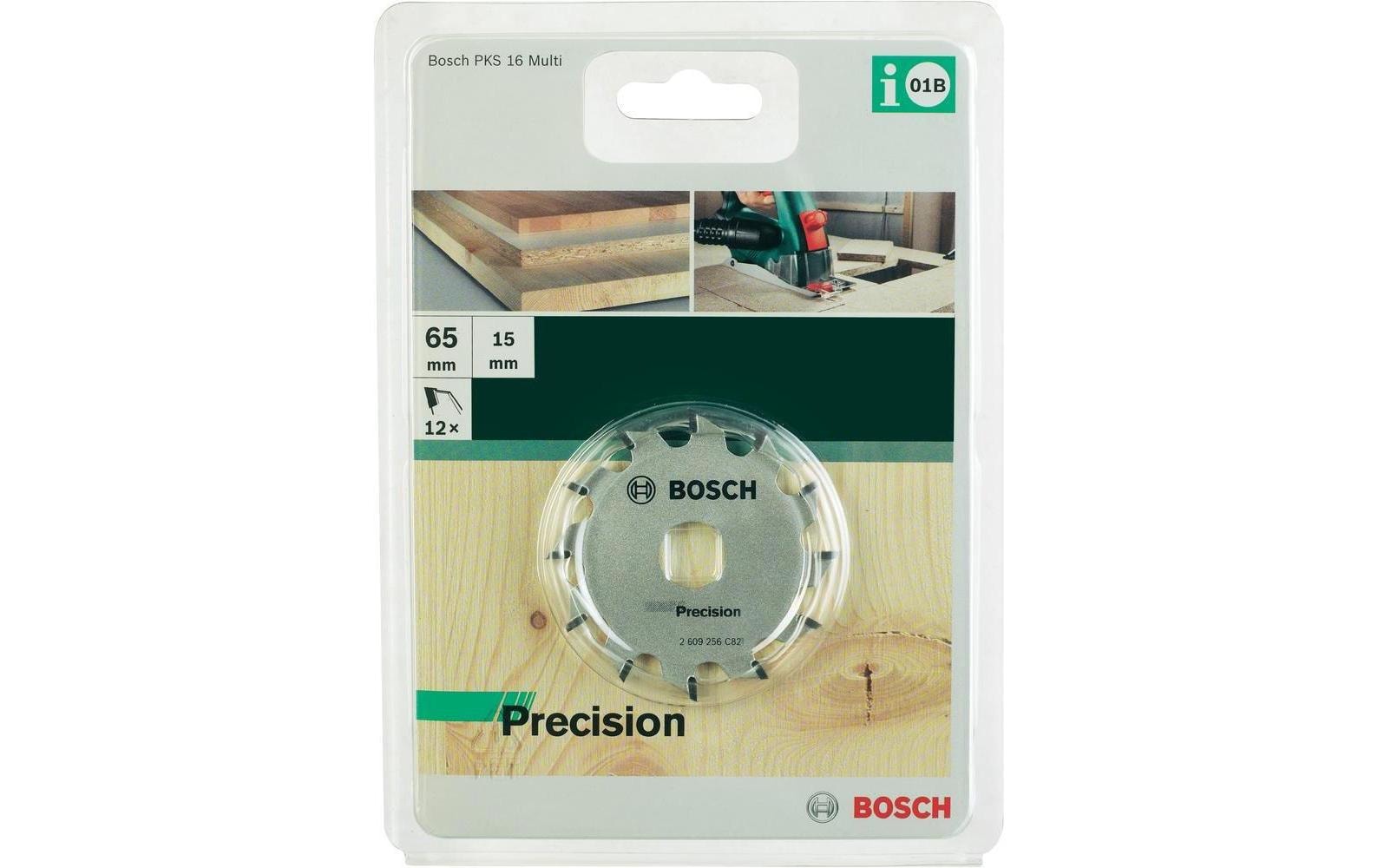 Bosch Kreissägeblatt 65 × 15 × 1,6 mm, 12 Zähne – für Hartholz – 1 Stück
