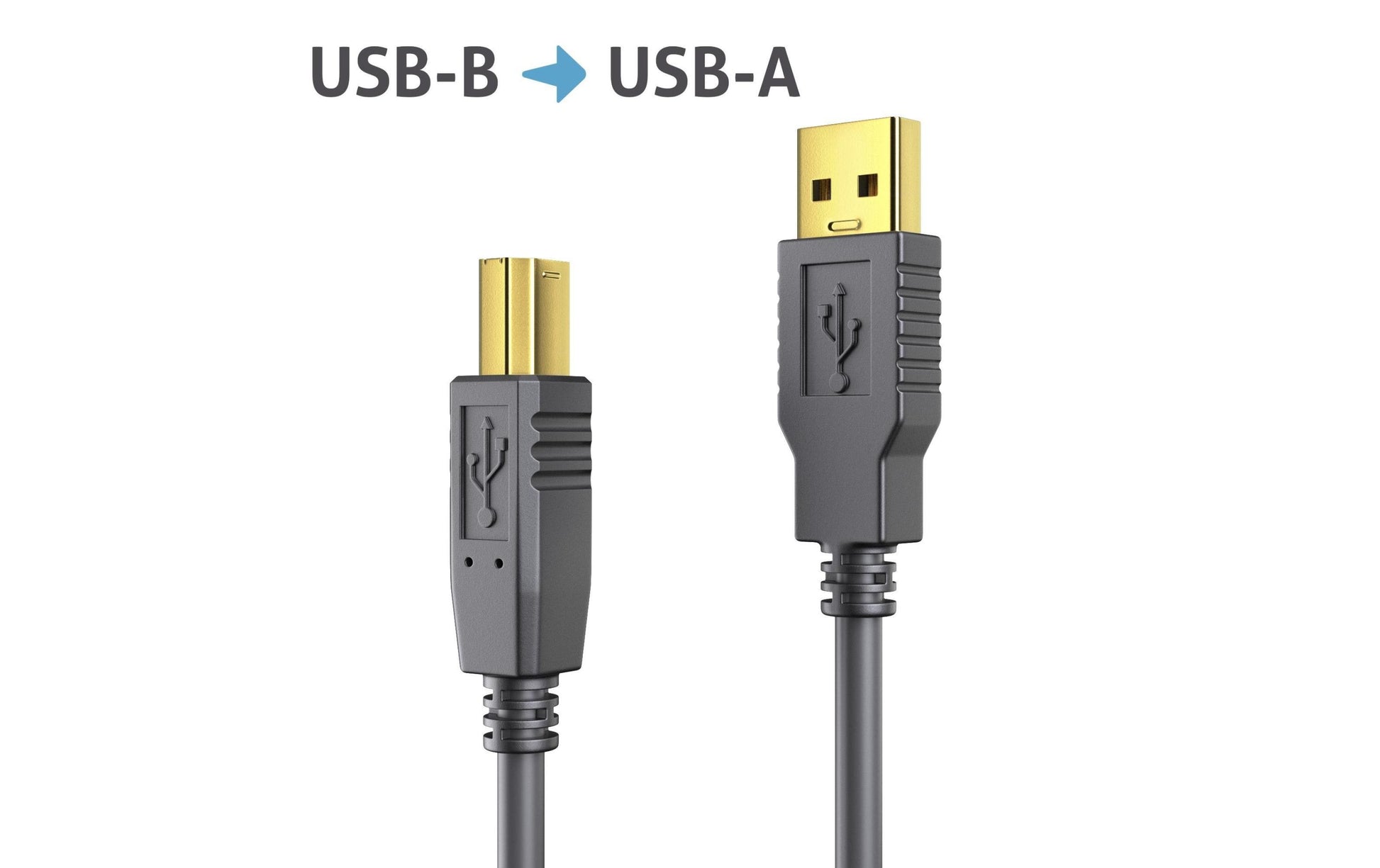 PureLink USB-Kabel, USB-A zu USB-B, 20 m, USB 2.0, Lade-/Datenkabel