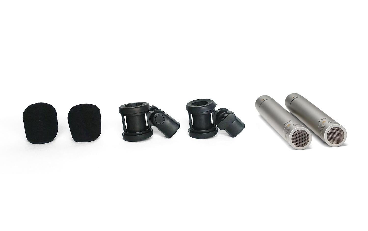 Samson C02 – Mikrofon-Set, 2er-Set, Niere, Kondensator, Gesang & Sprache, Silber