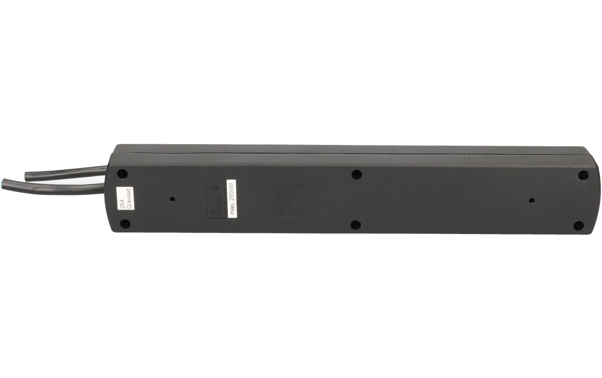 Max Hauri AG Max Hauri SAFETY-LINE Steckdosenleiste, 9×T13, mit Schalter, 2 m, Eingang T12, Kinderschutz, 1 mm² – Schwarz