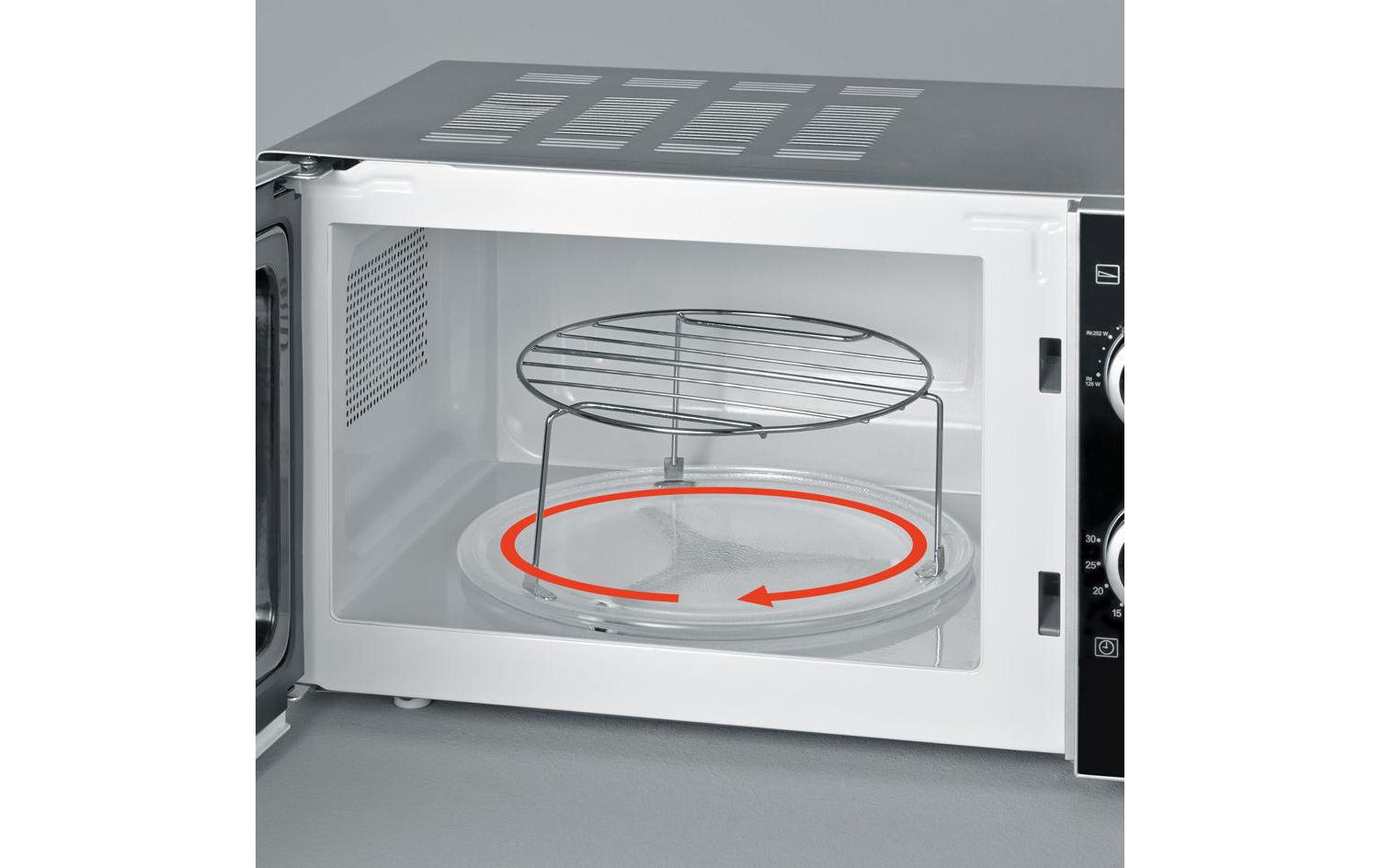 Severin Grill-Mikrowelle MW 7875 – 20 l, Grill, 700 W – silber