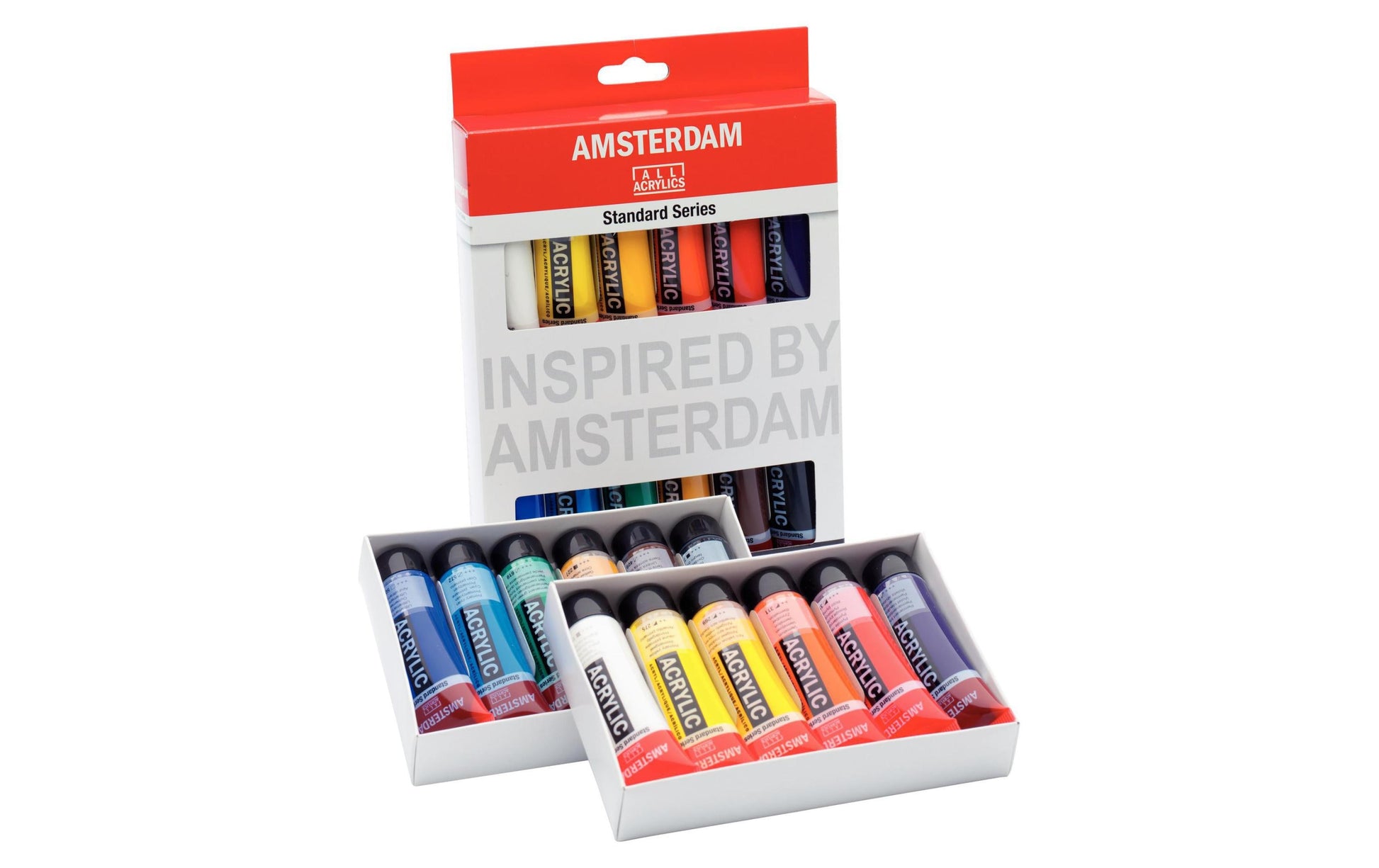 Royal Talens Amsterdam – Acryl Standard – Acrylfarbe – Set – 12 Farben, 12 × 20 ml