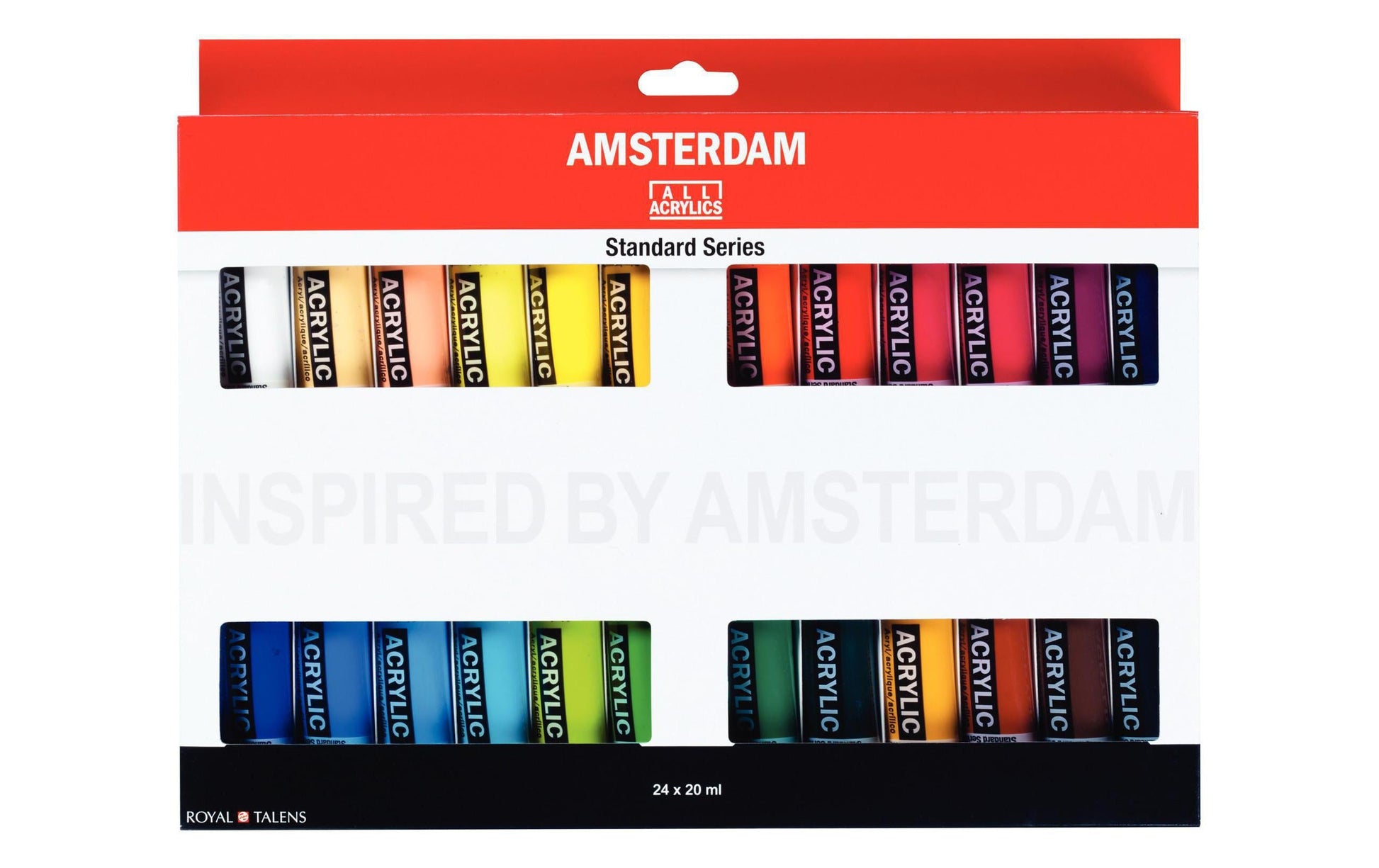 Royal Talens Amsterdam – Acryl Standard – Acrylset – 24 Farben, 24 × 20 ml