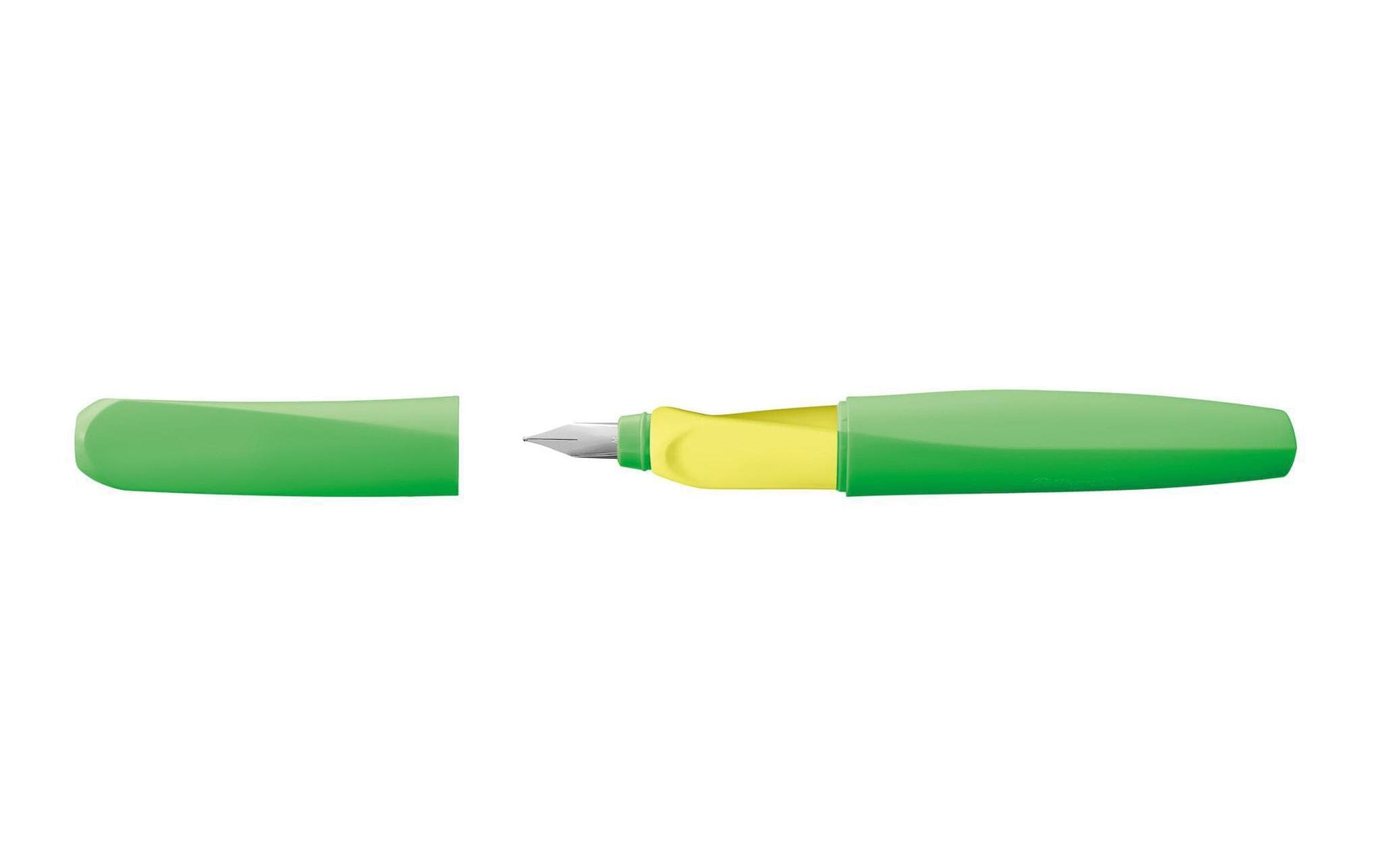 Pelikan Twist – Federspitze M – für Rechts- & Linkshänder – Neongrün, Blau – Patronen
