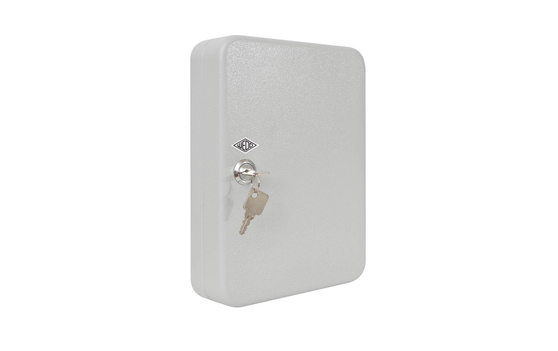 Wedo 102 53637X – Schlüsselschrank, für 36 Schlüssel, Zylinderschloss, Stahlblech, Grau, 180 × 60 × 250 mm