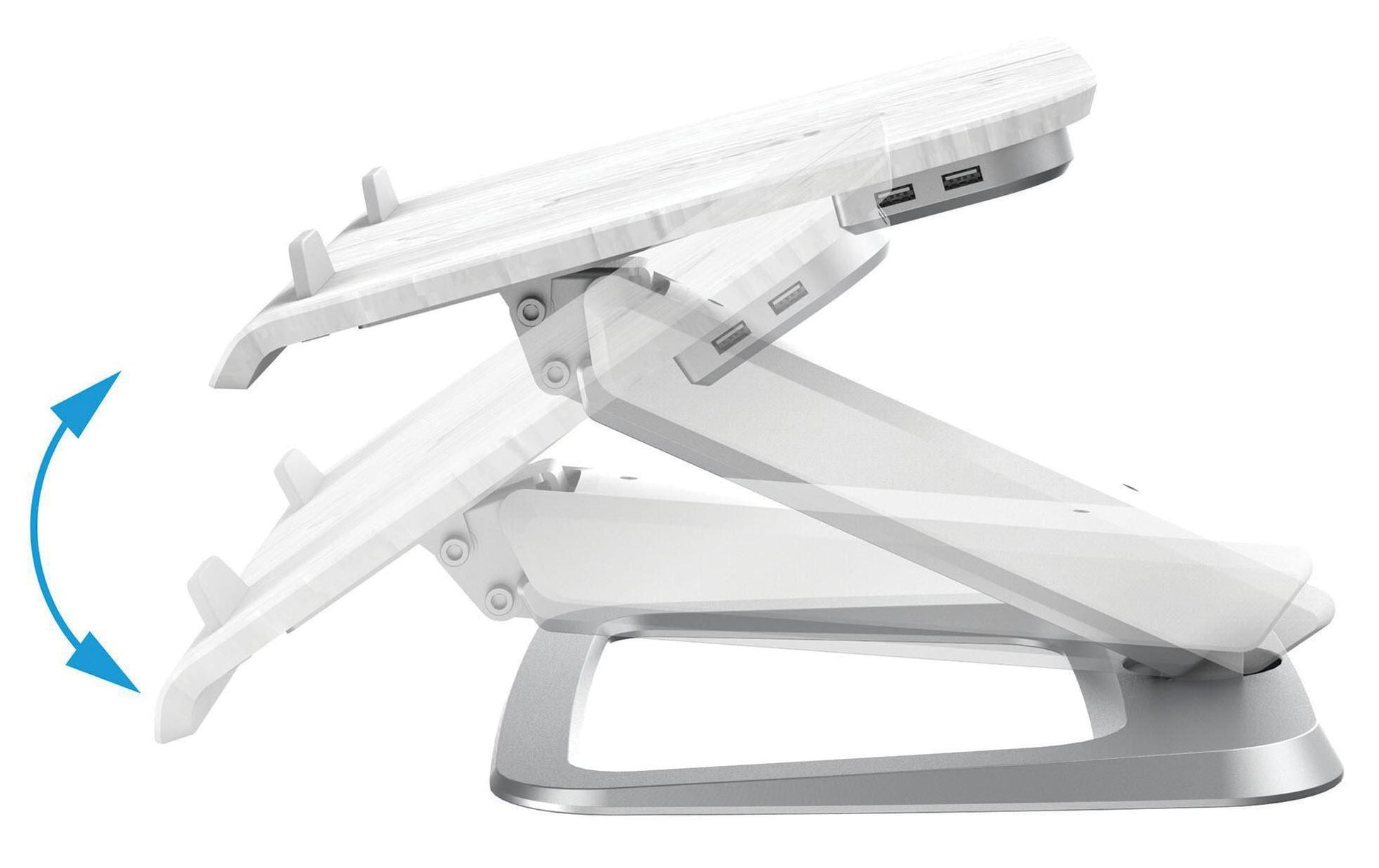 Fellowes Hana Notebookhalter – Aluminium, Weiss