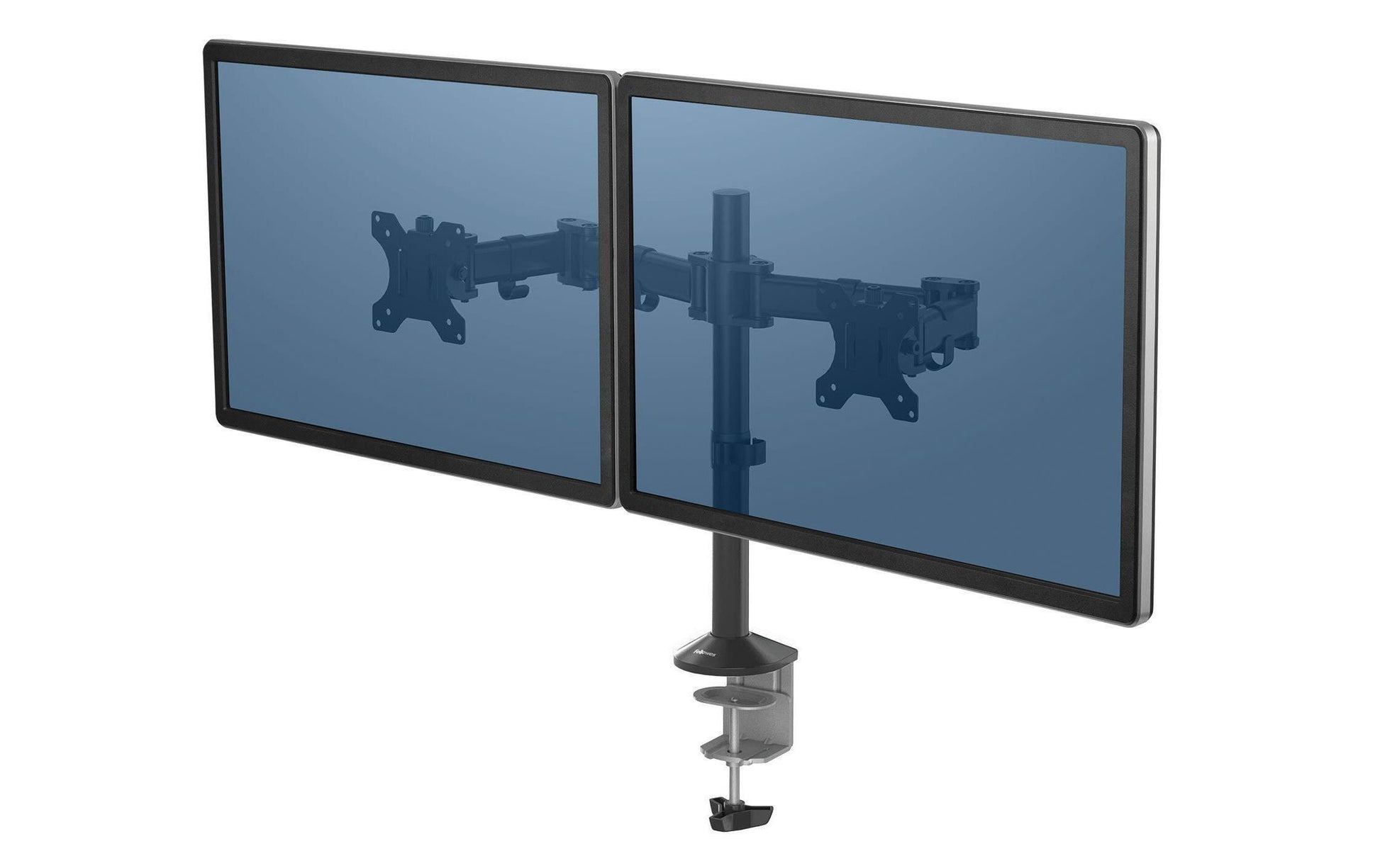 Fellowes Reflex 8502601 – Monitorarm, Dual, bis 27", VESA 75 × 75/100 × 100 mm, 8 kg