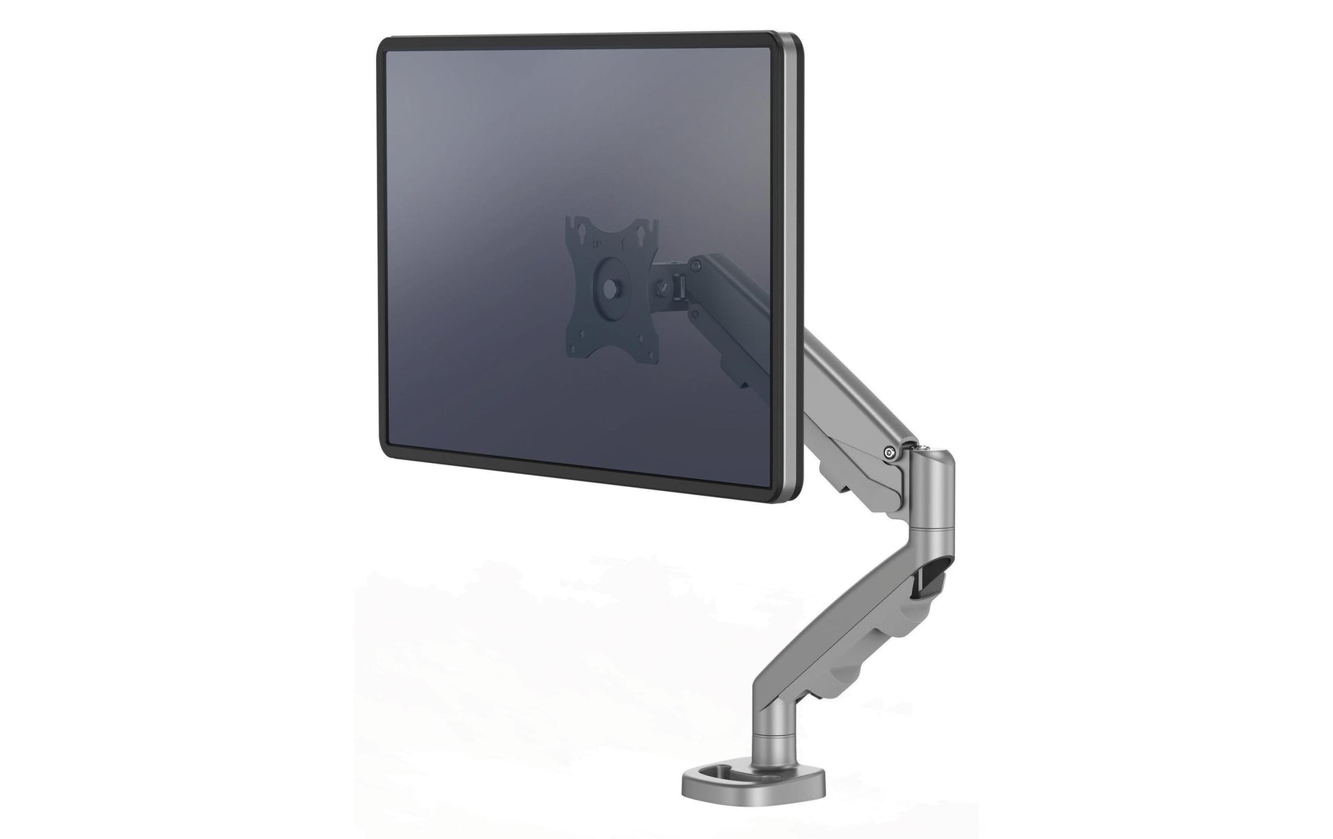 Fellowes ESI Eppa – Monitorarm, bis 32", VESA 75 × 75 mm, 8 kg, drehbar, silber