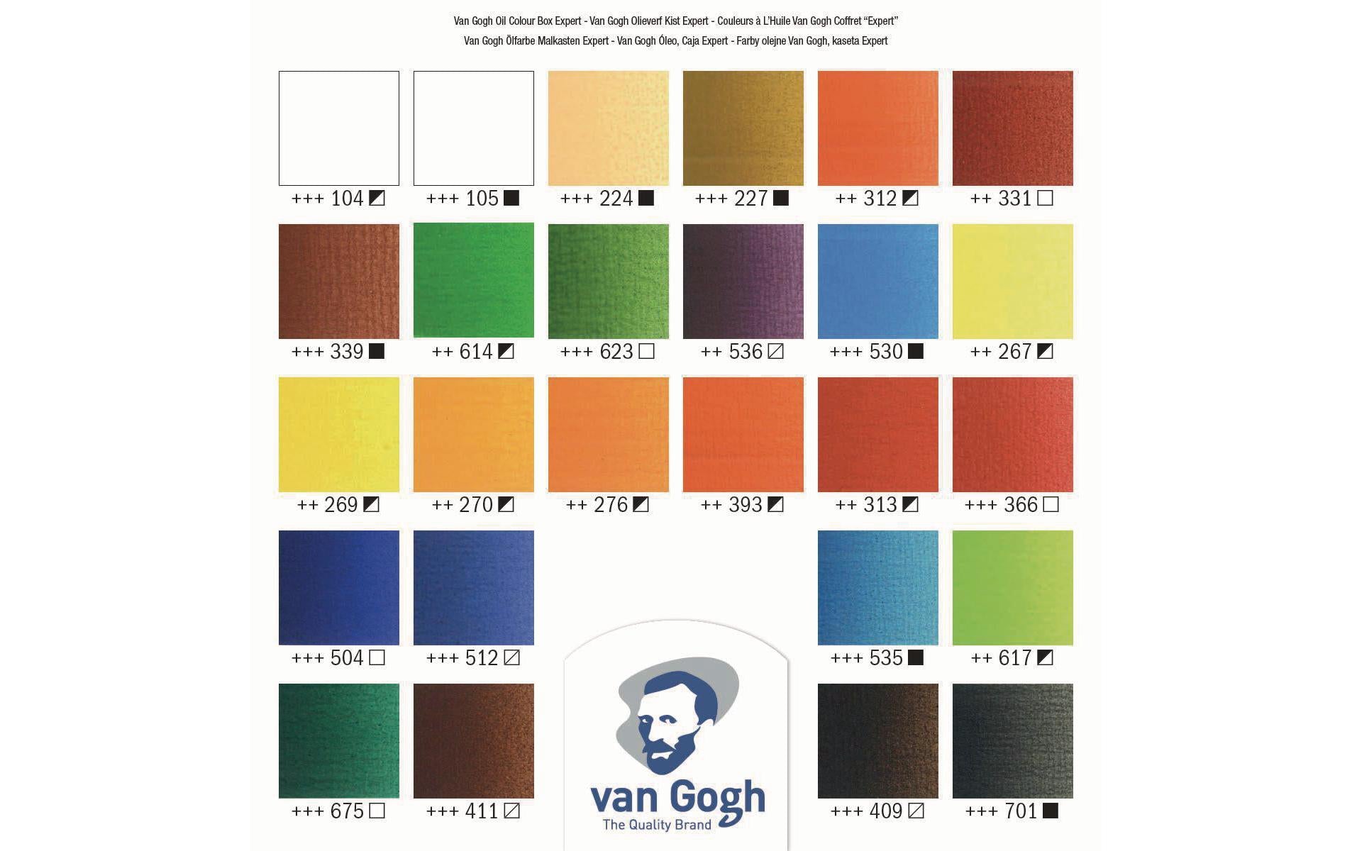 Van Gogh Ölfarbe – Set – Mehrfarbig, lichtecht