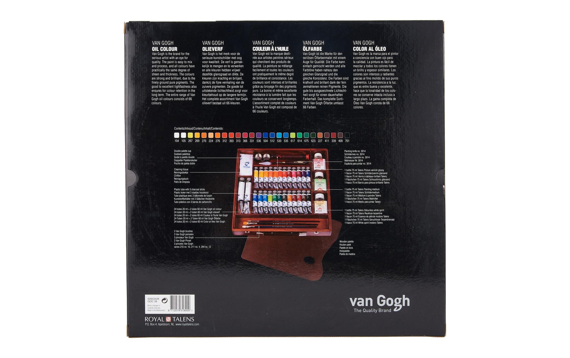 Van Gogh Ölfarbe – Set – Mehrfarbig, lichtecht