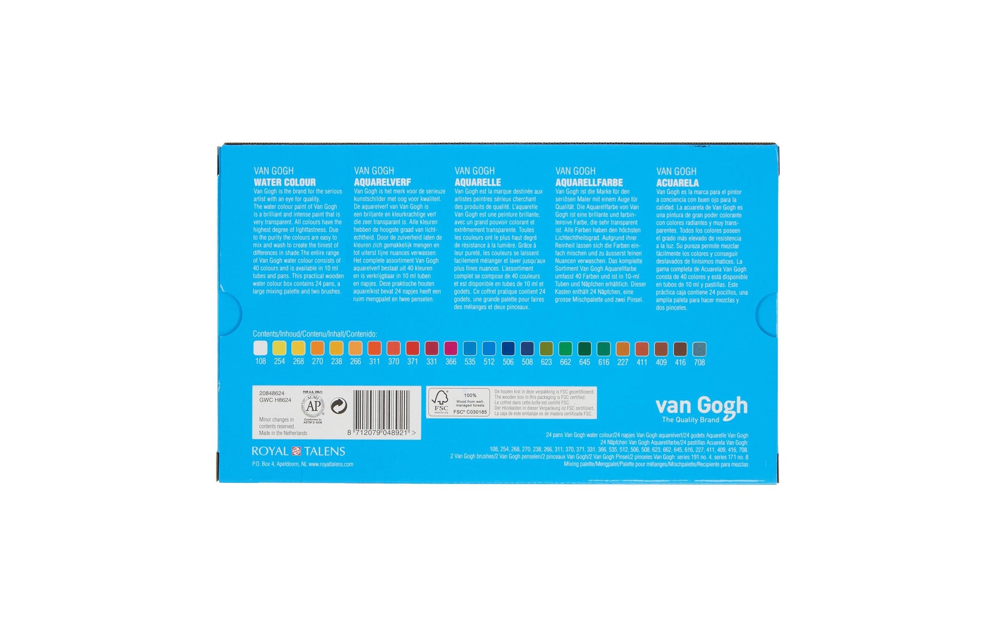 Van Gogh Deckfarbkasten – 24 Farben