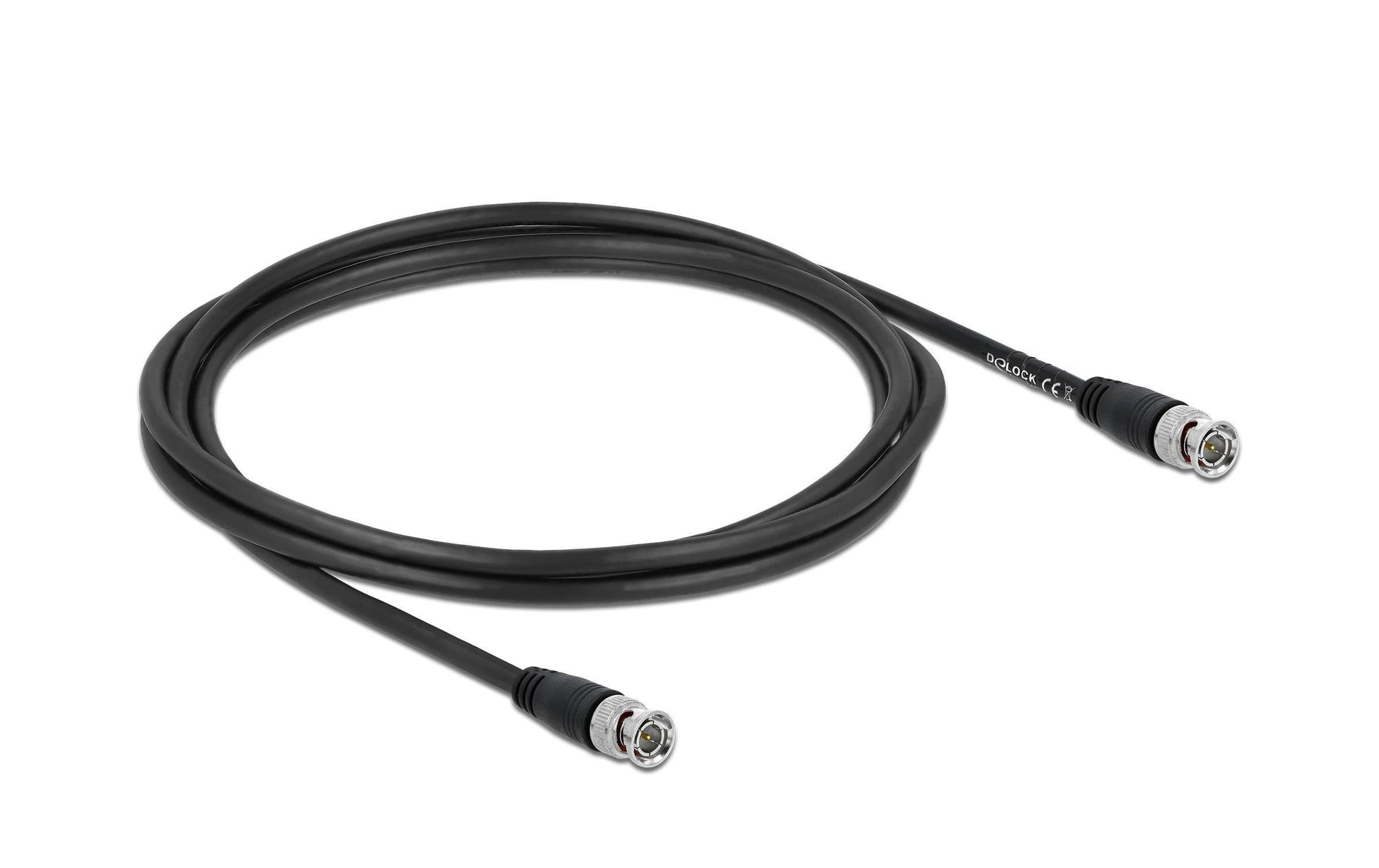DeLOCK BNC Kabel (BNC–BNC, M–M) – 2 m