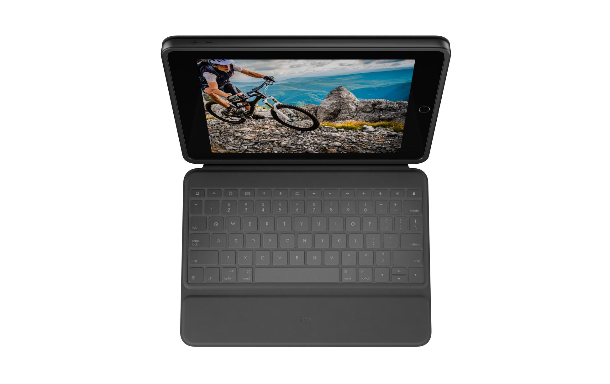 Logitech Rugged Folio – Tastatur, kabelgebunden (Smart Connector), CH-Layout (DE-CH) – für iPad (7. Gen.)
