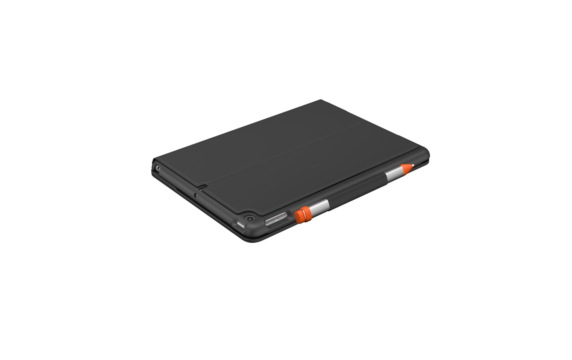 Logitech Slim Folio – Tastatur, kabellos (Bluetooth), CH-Layout (DE-CH), aufladbar, Graphit – für iPad (7. Gen)