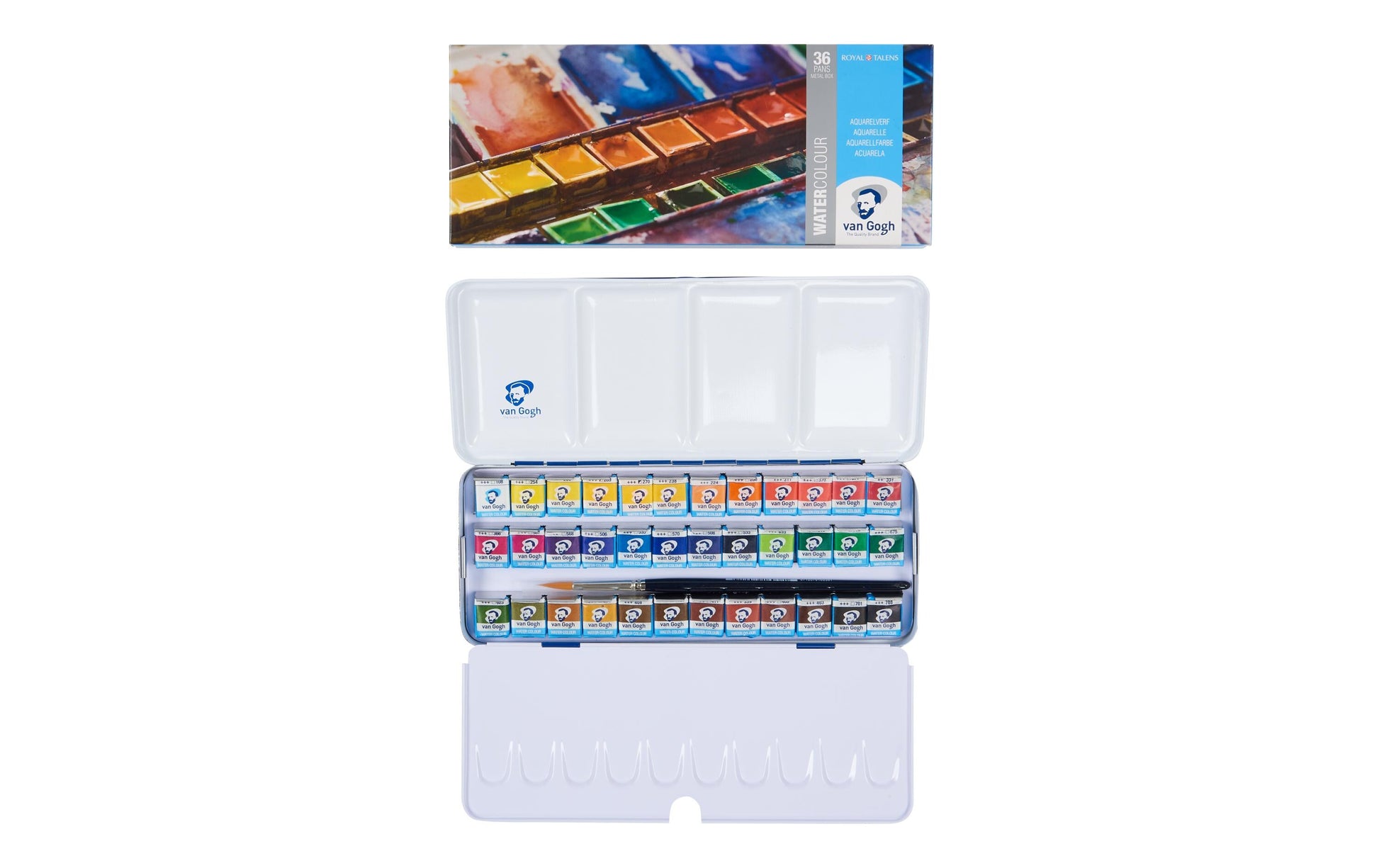 Van Gogh Aquarellfarbe – Set – 36 Farben, mit Pinsel