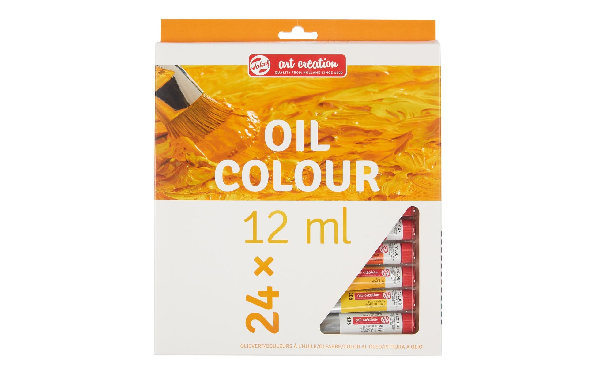 Talens Ölfarbe – Mehrfarbig – 24 Farben – 24×12 ml (288 ml)