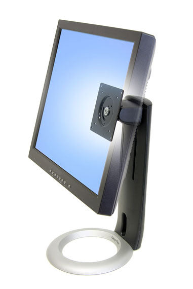 Ergotron Neoflex – Monitorhalterung, Standfuss, 7,2 kg, neigen, drehen, schwarz/silber