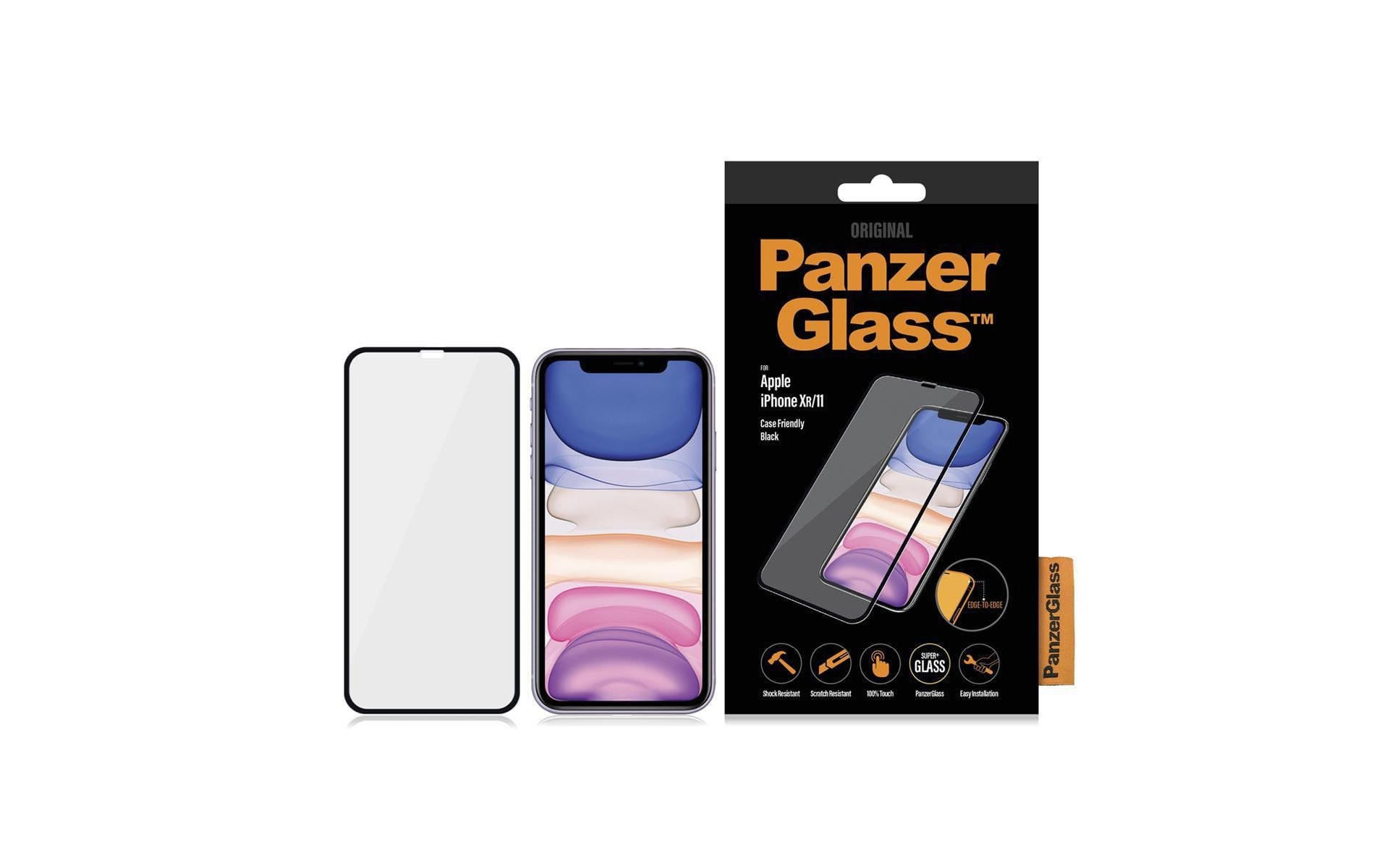 PanzerGlass Displayschutz (Panzerglas), Case Friendly – für iPhone XR/iPhone 11