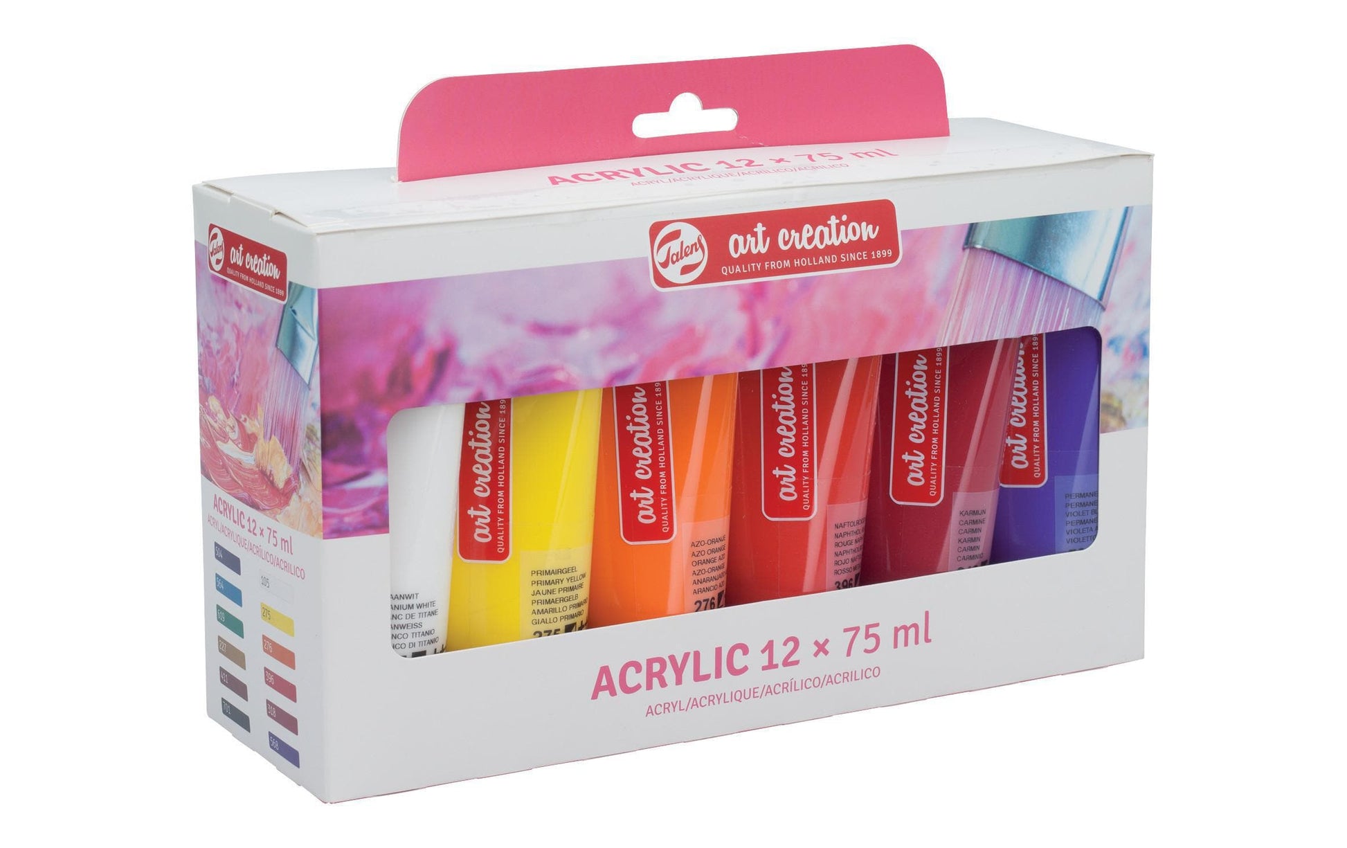 Talens Acrylfarbe – Set – 12 Farben, 12 × 75 ml