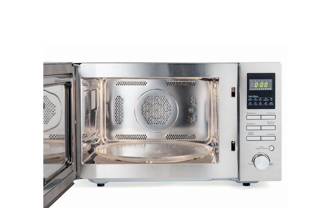 Koenig Kombi-Mikrowelle B01105 – 25 l, Grill & Heissluft, 900 W – Silber/Edelstahl