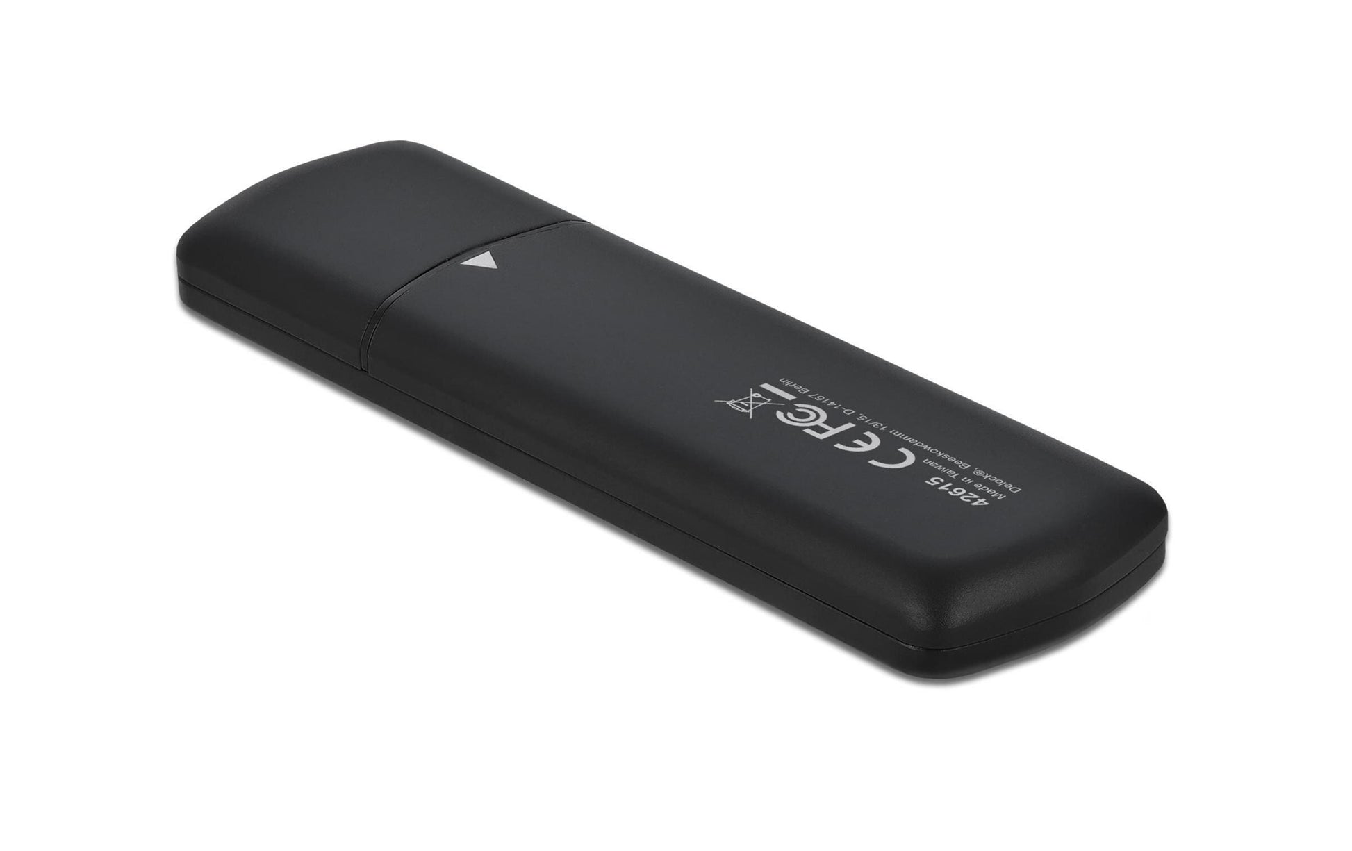 DeLOCK 42615 – M.2 NVMe SSD-Gehäuse, USB 3.2 Gen 2 (10 Gbit/s), USB-C, schwarz, für M.2 Key-B/M (PCIe)