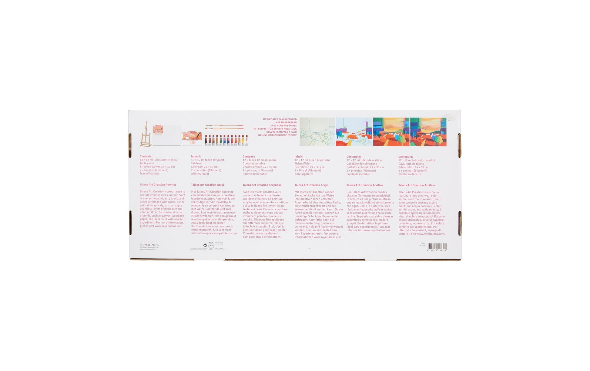 Talens Acrylfarbe – Set – 12 Farben, 12 × 12 ml
