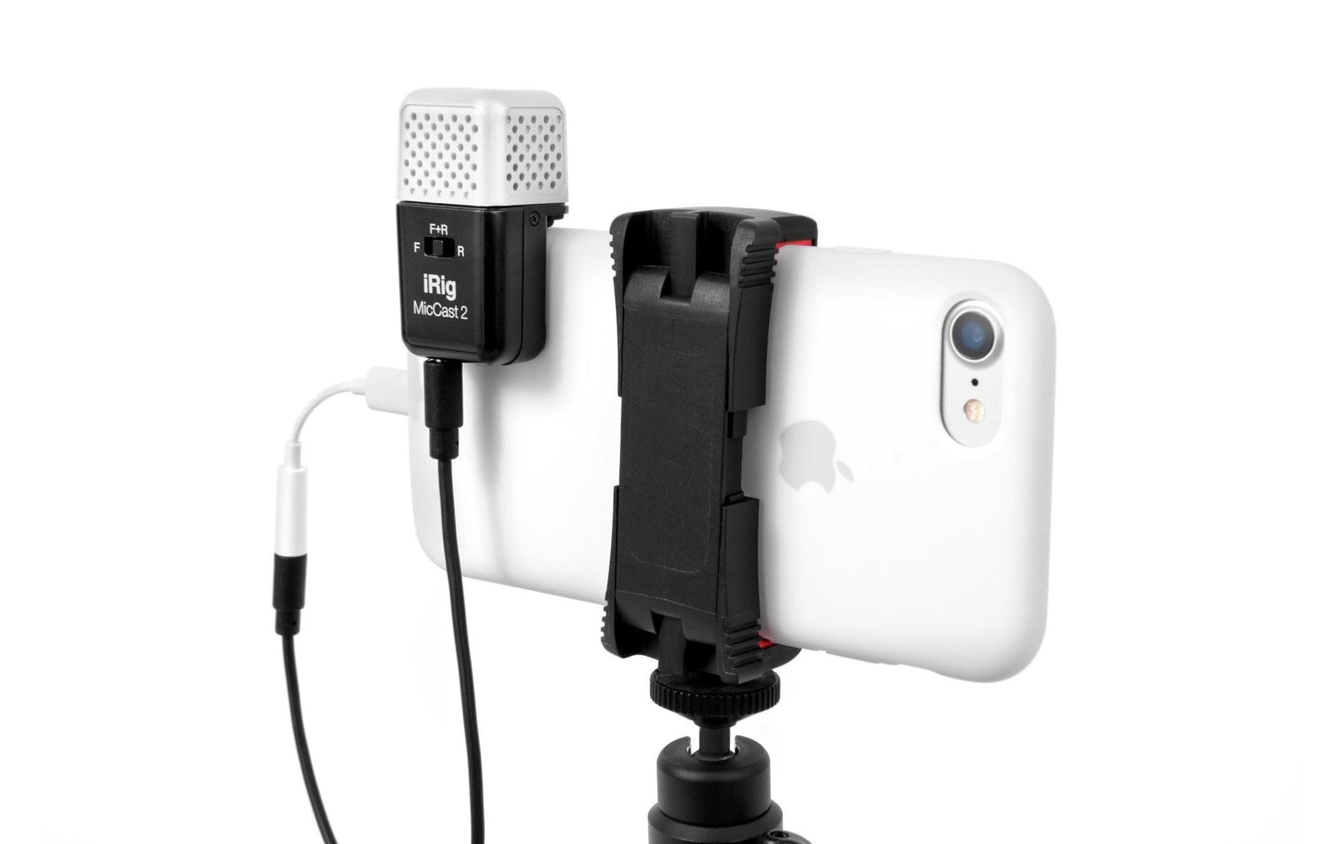 IK Multimedia iRig Mic Cast 2 Lavaliermikrofon – Niere, 50–18'000 Hz, für iOS/Android, Schwarz