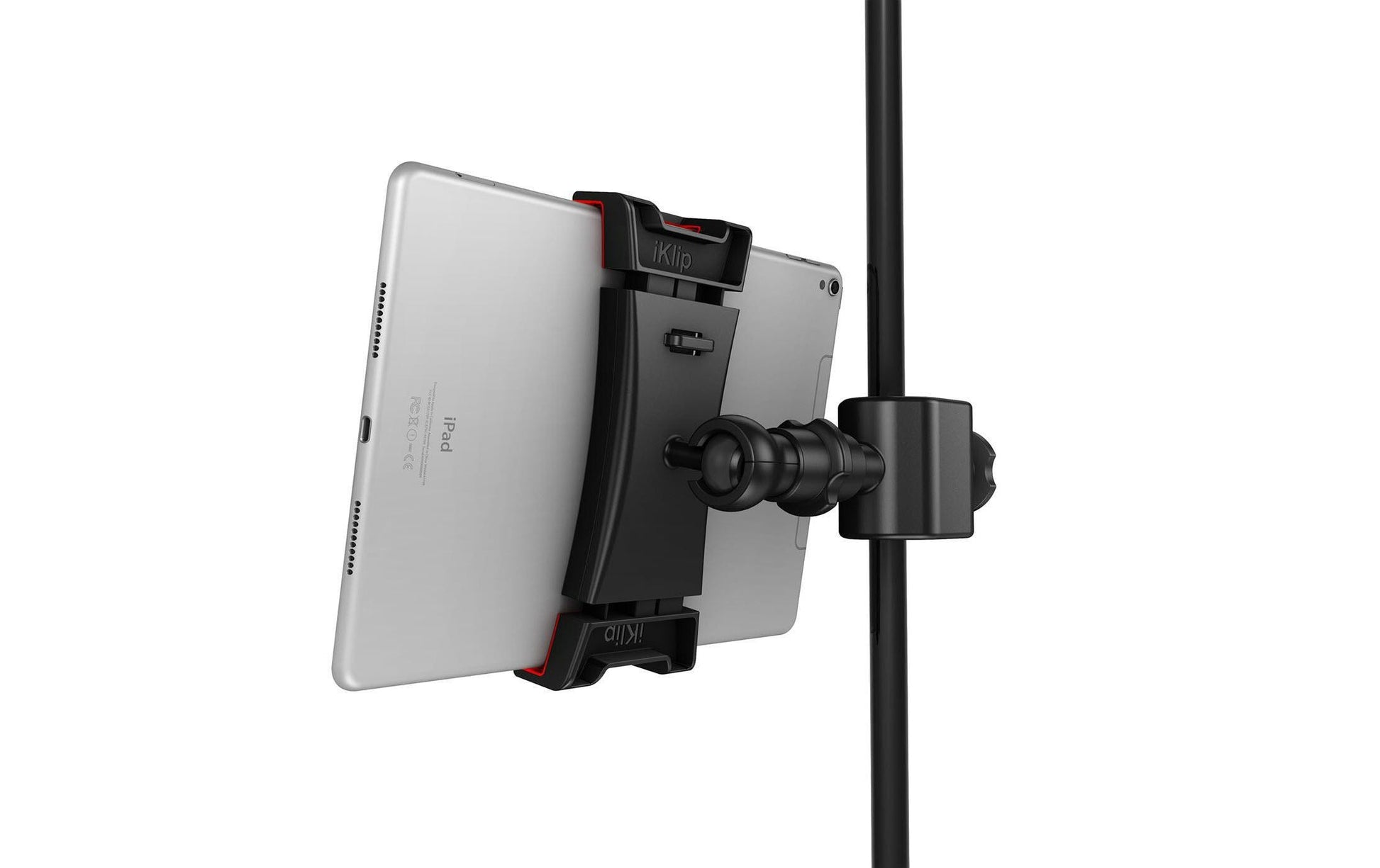 IK Multimedia Tablet-Tischhalterung – für iPad, iPad mini, iPad Air, iPad Pro – bis 12,9", neigbar – Schwarz