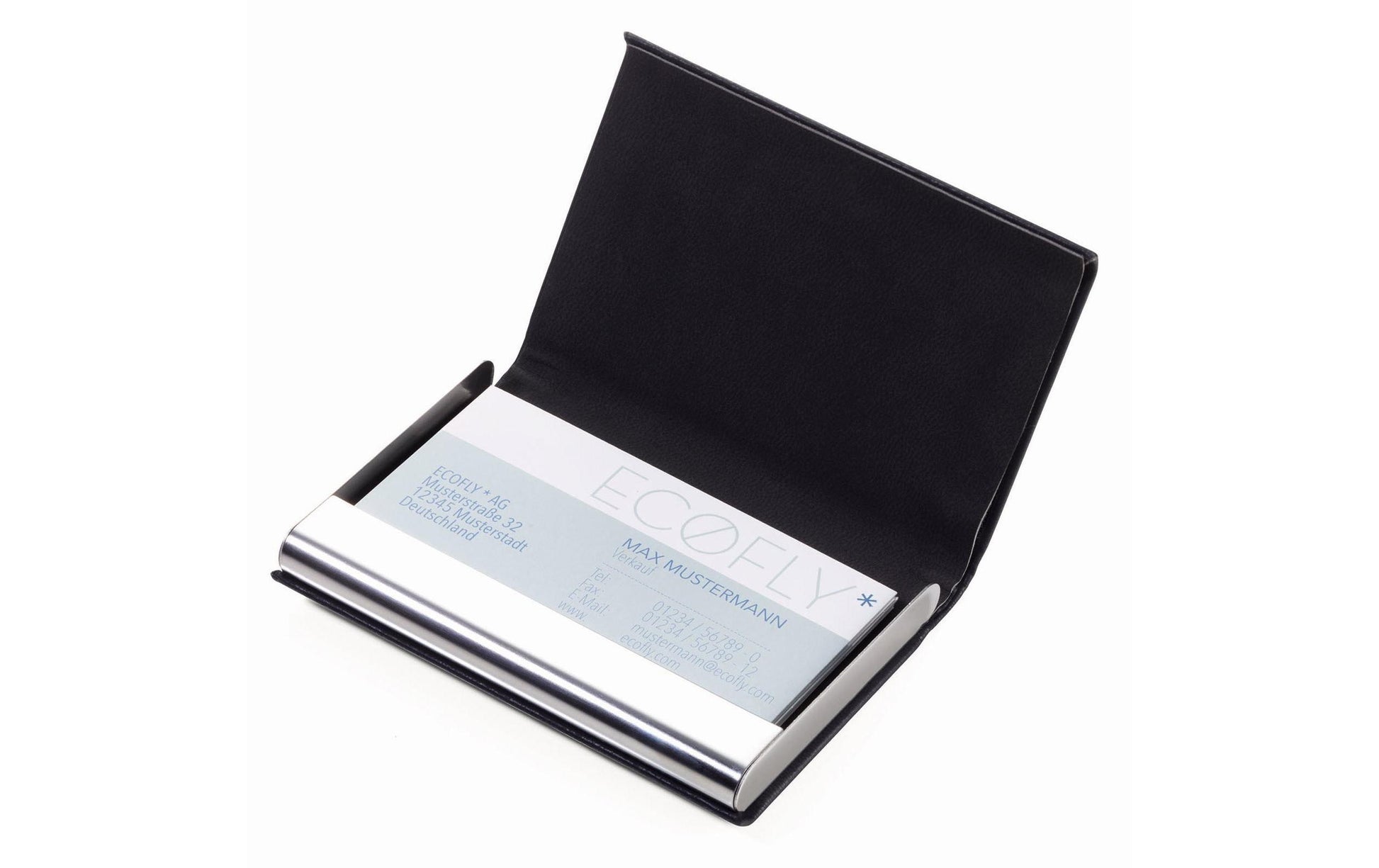 TROIKA Kartenetui Marble Safe – RFID-Schutz – 95×14×64 mm – Kunstleder – Schwarz