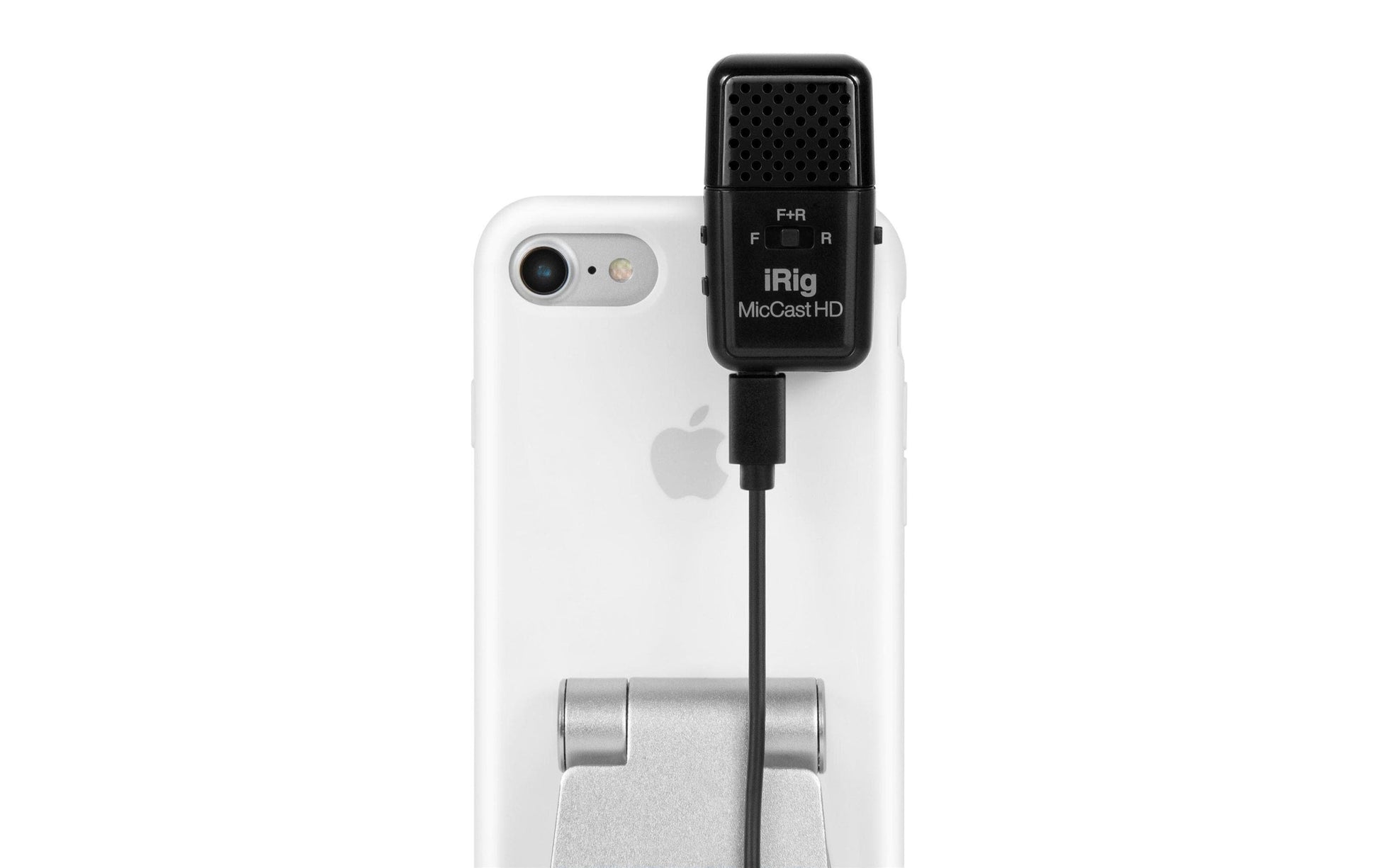 IK Multimedia iRig Mic Cast HD Lavaliermikrofon – USB, Niere, 40–20'000 Hz, für iOS/Android/Mac/PC, Schwarz