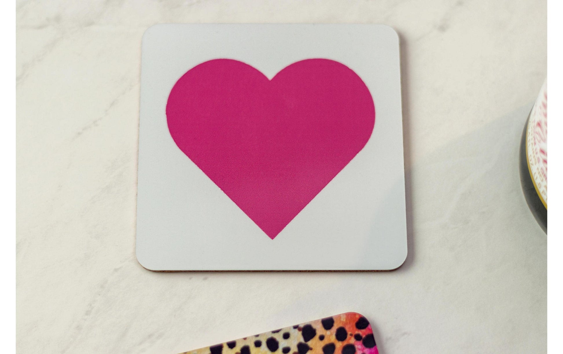 Cricut Untersetzer Infusible Ink – 4er Set, 9,5 × 9,5 cm, Keramik, Weiss, für Sublimation