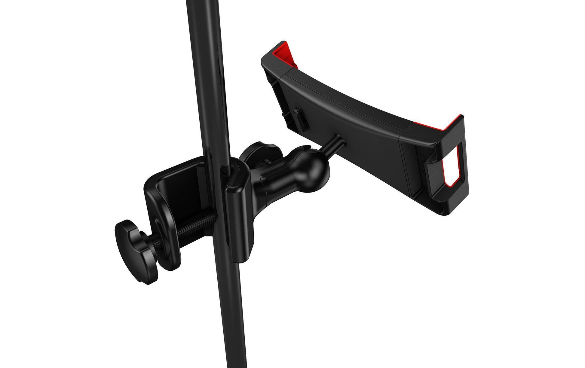 IK Multimedia Tablet-Tischhalterung – für iPad, iPad mini, iPad Air, iPad Pro – bis 12,9", neigbar – Schwarz