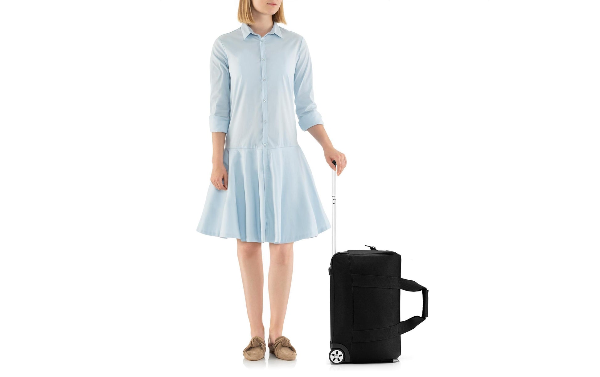 Reisenthel Allrounder Trolley – Reisetasche, 30 l, 2 Rollen, Polyester, Schwarz, 49 × 41 × 30 cm