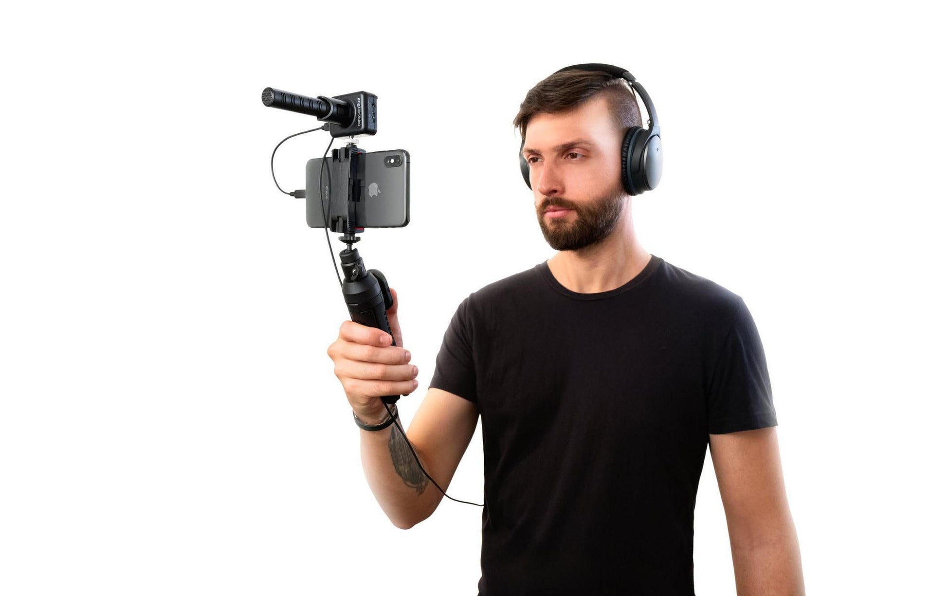 IK Multimedia iRig Mic Video – Lavalier-/Ansteckmikrofon, USB, Superniere, Kondensator, Video, Schwarz