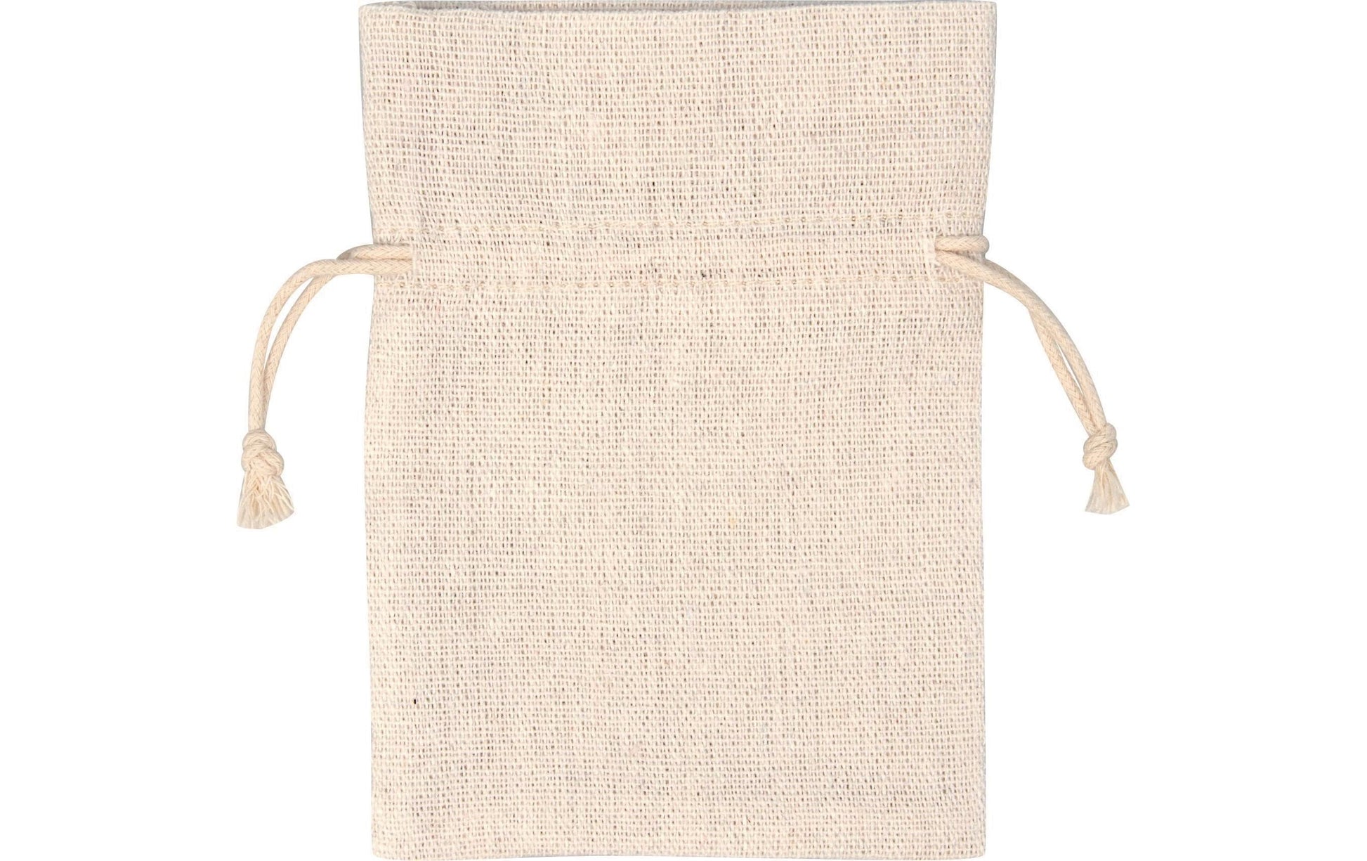 Folia Geschenkbeutel – Baumwolle, gerippt – 3 Grössen, je 2 Stück: 100 × 80 mm, 130 × 100 mm, 180 × 130 mm