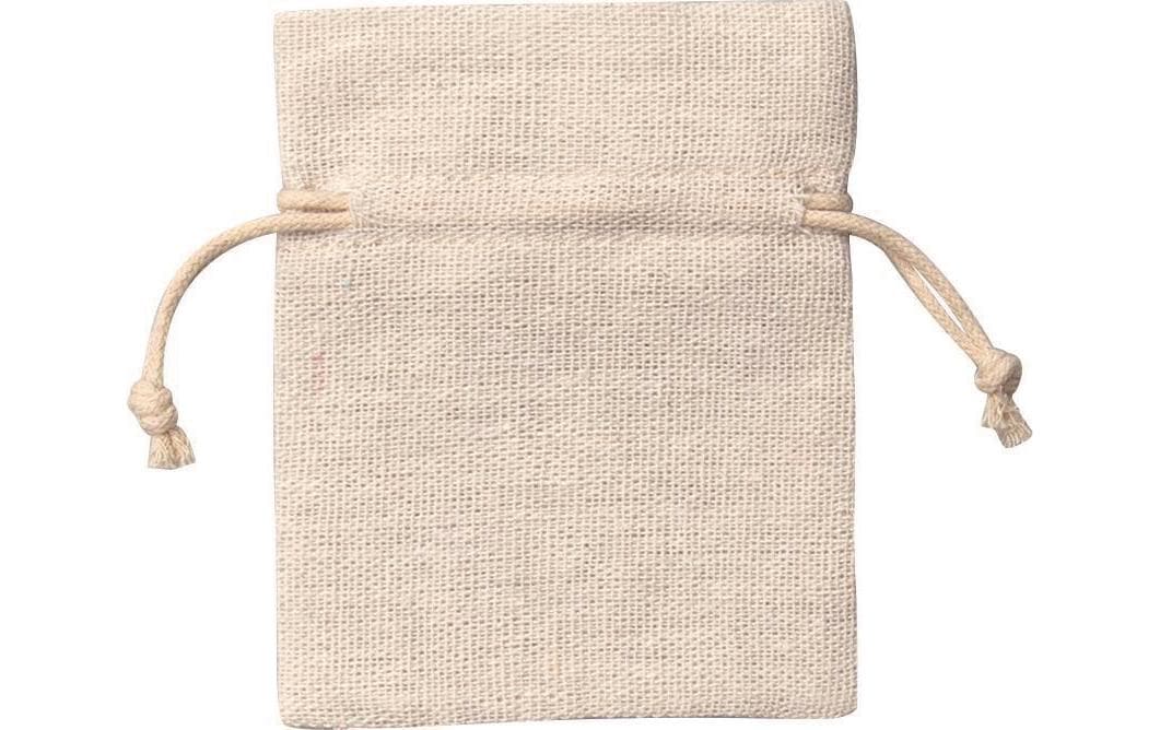 Folia Geschenkbeutel – Baumwolle, gerippt – 3 Grössen, je 2 Stück: 100 × 80 mm, 130 × 100 mm, 180 × 130 mm