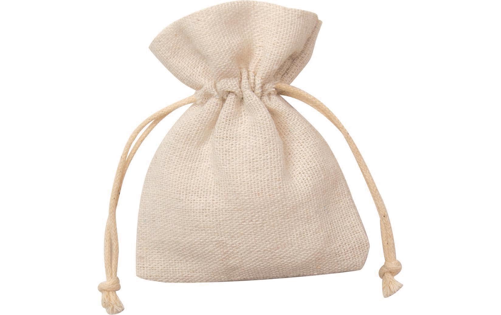 Folia Geschenkbeutel – Baumwolle, gerippt – 3 Grössen, je 2 Stück: 100 × 80 mm, 130 × 100 mm, 180 × 130 mm