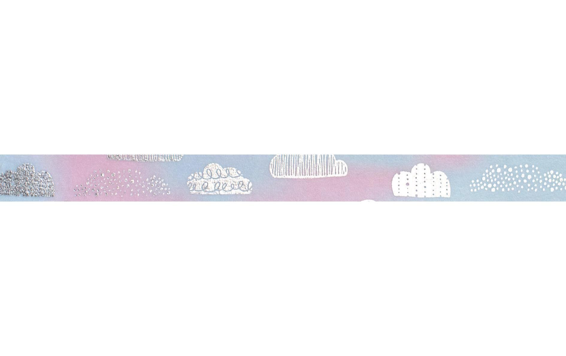 Folia Washi Tape Heissfolienveredelung selbstklebend – mehrfarbig – 1,0 × 500 cm, 5 Rollen