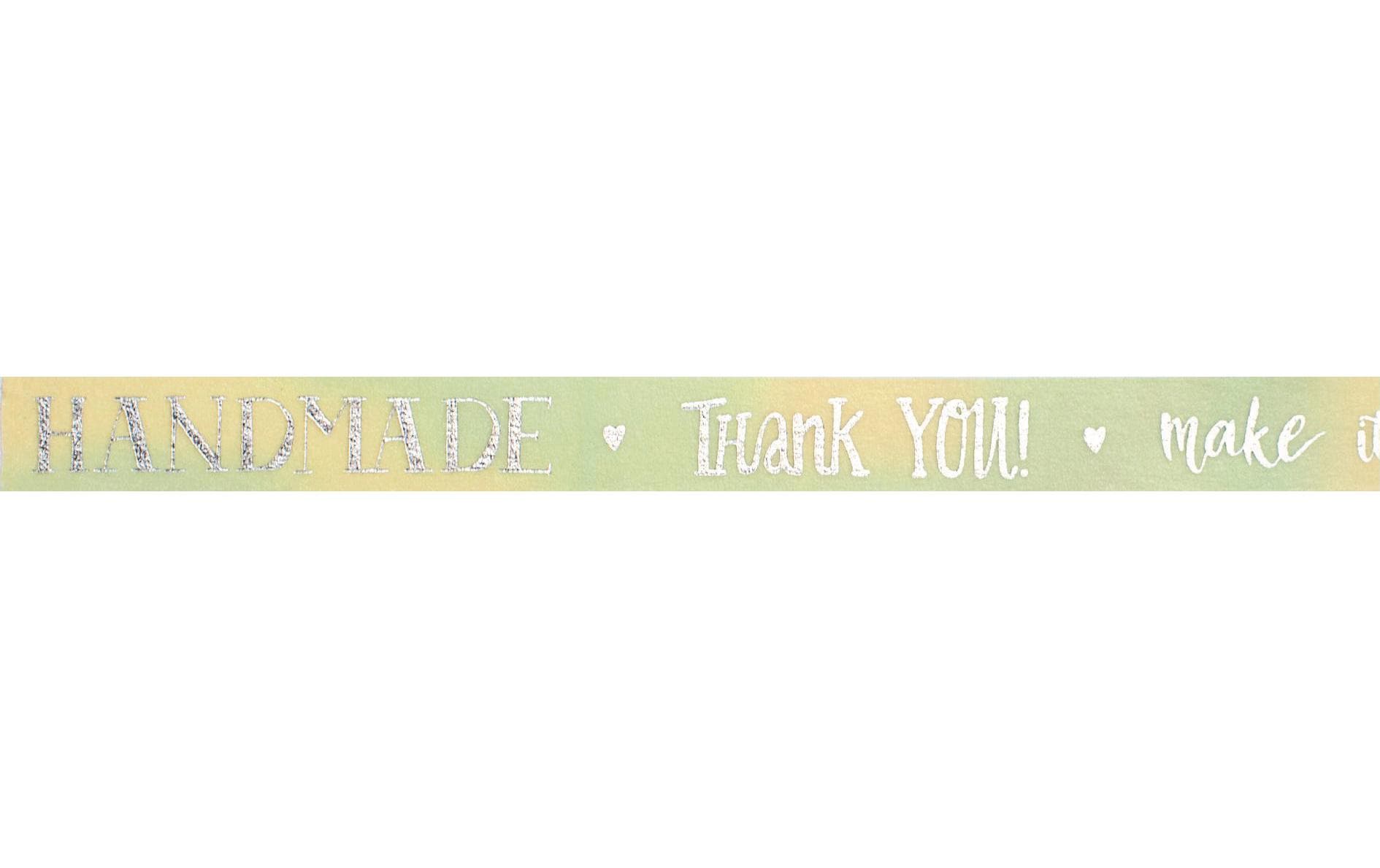 Folia Washi Tape Heissfolienveredelung selbstklebend – mehrfarbig – 1,0 × 500 cm, 5 Rollen