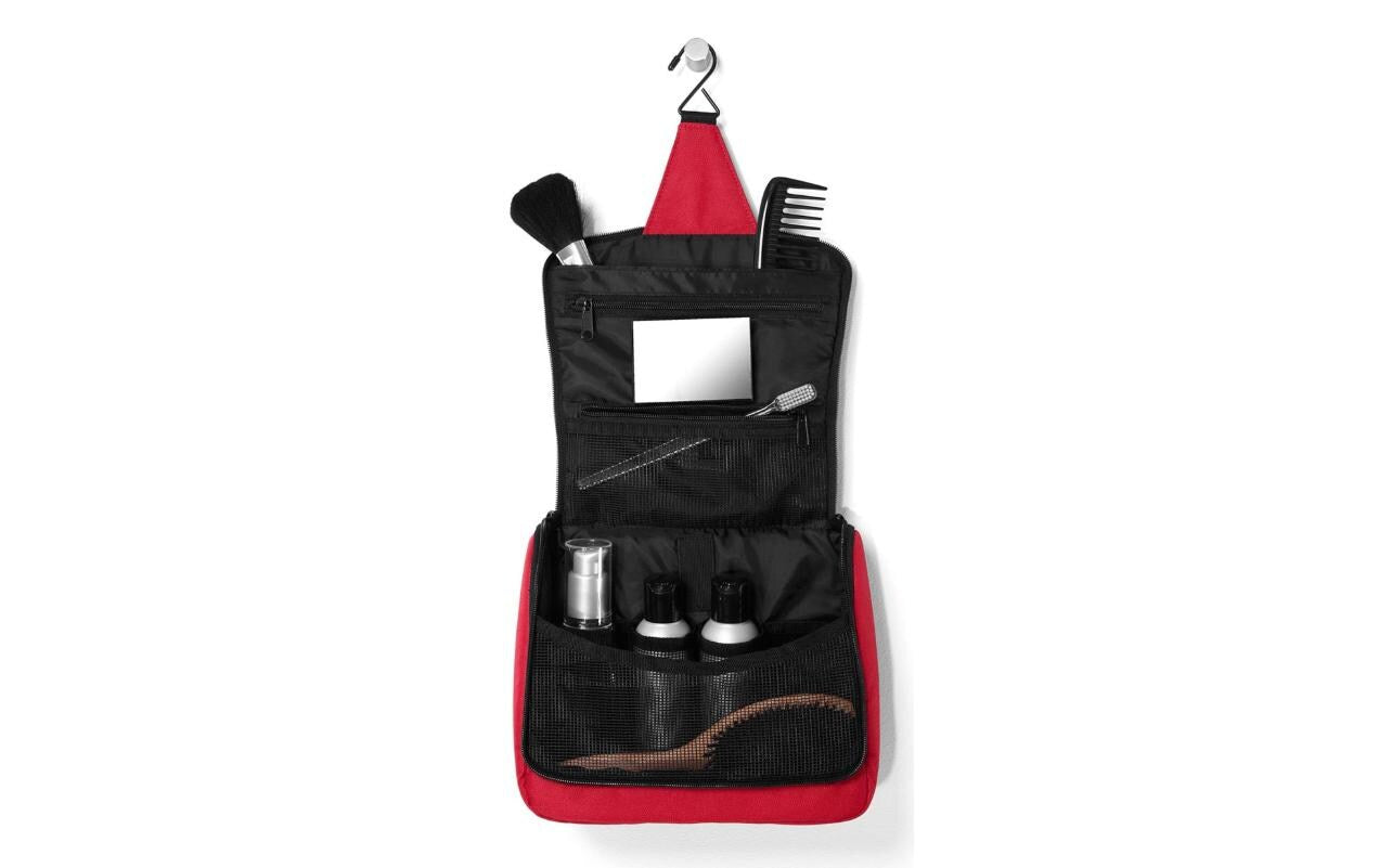 Reisenthel Kosmetiktasche toiletbag – wasserfest, aufhängbar – 3 l – rot, Polyester – 1 Stk.