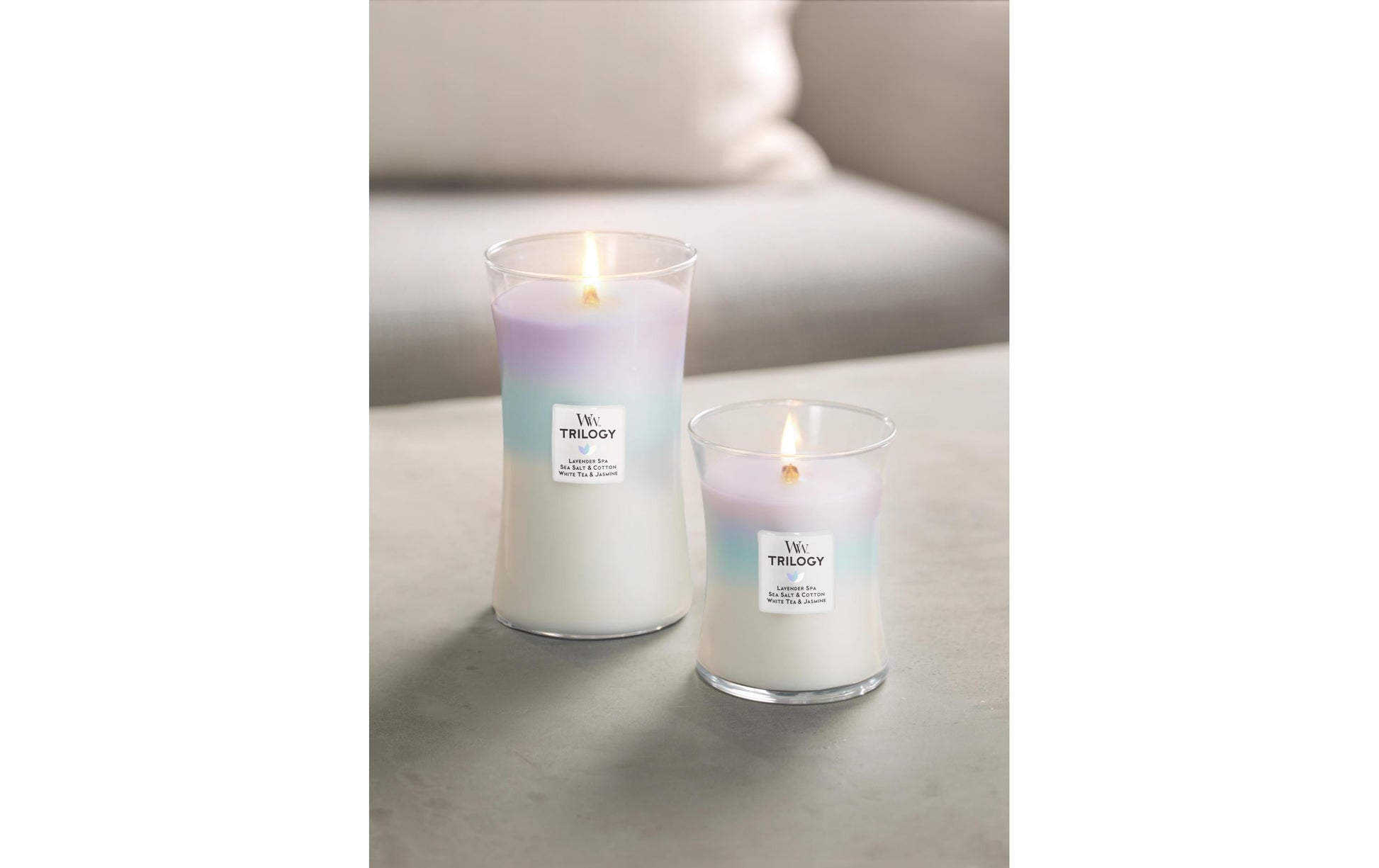 WoodWick Duftkerze – Lavendel – Ø 10,2 × 17,8 cm