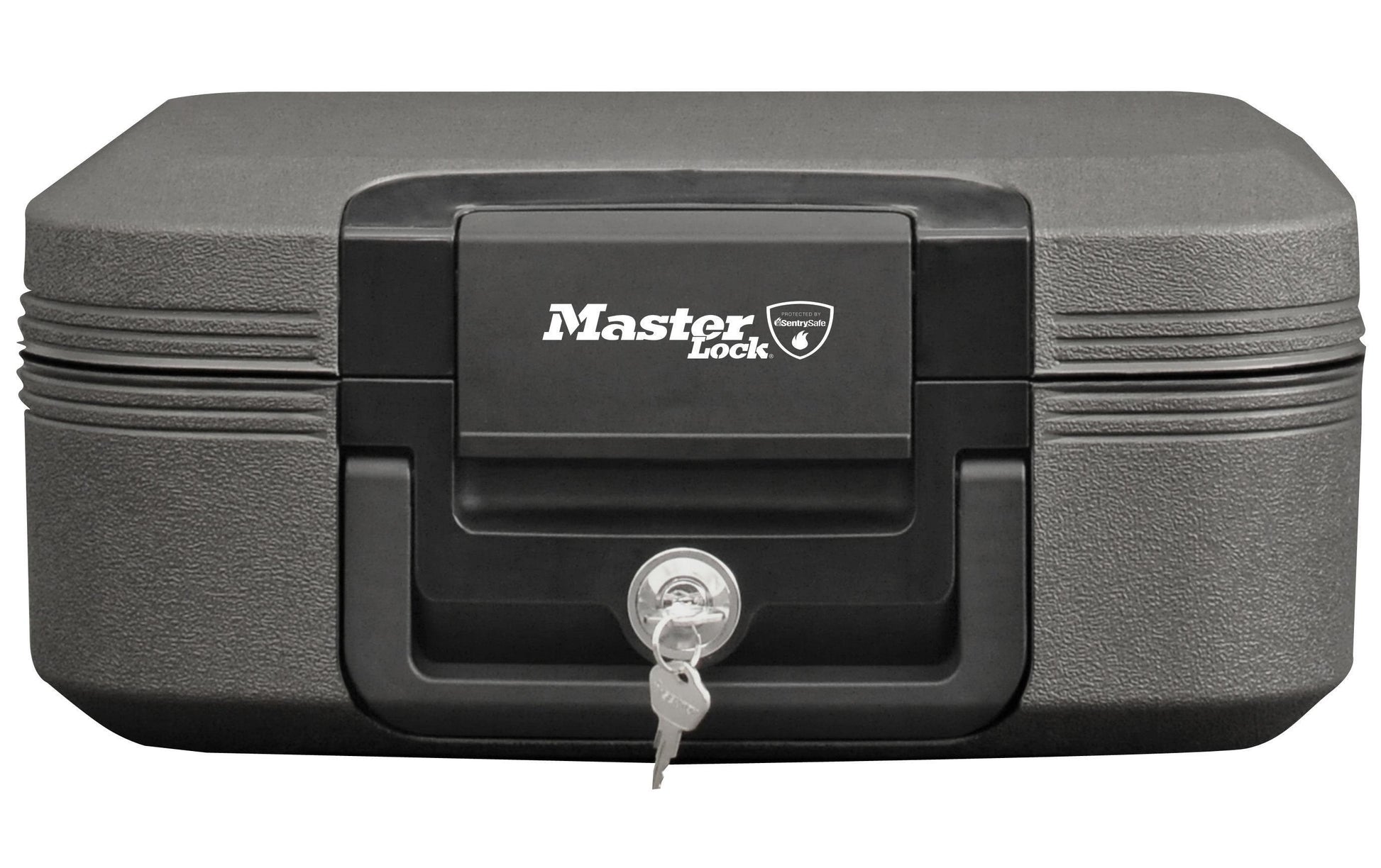 Master Lock Feuerschutzbox LCHW20101 – Schlüsselschloss – 7,8 l – Feuerschutz 30 Min, Wasserfest – Schwarz