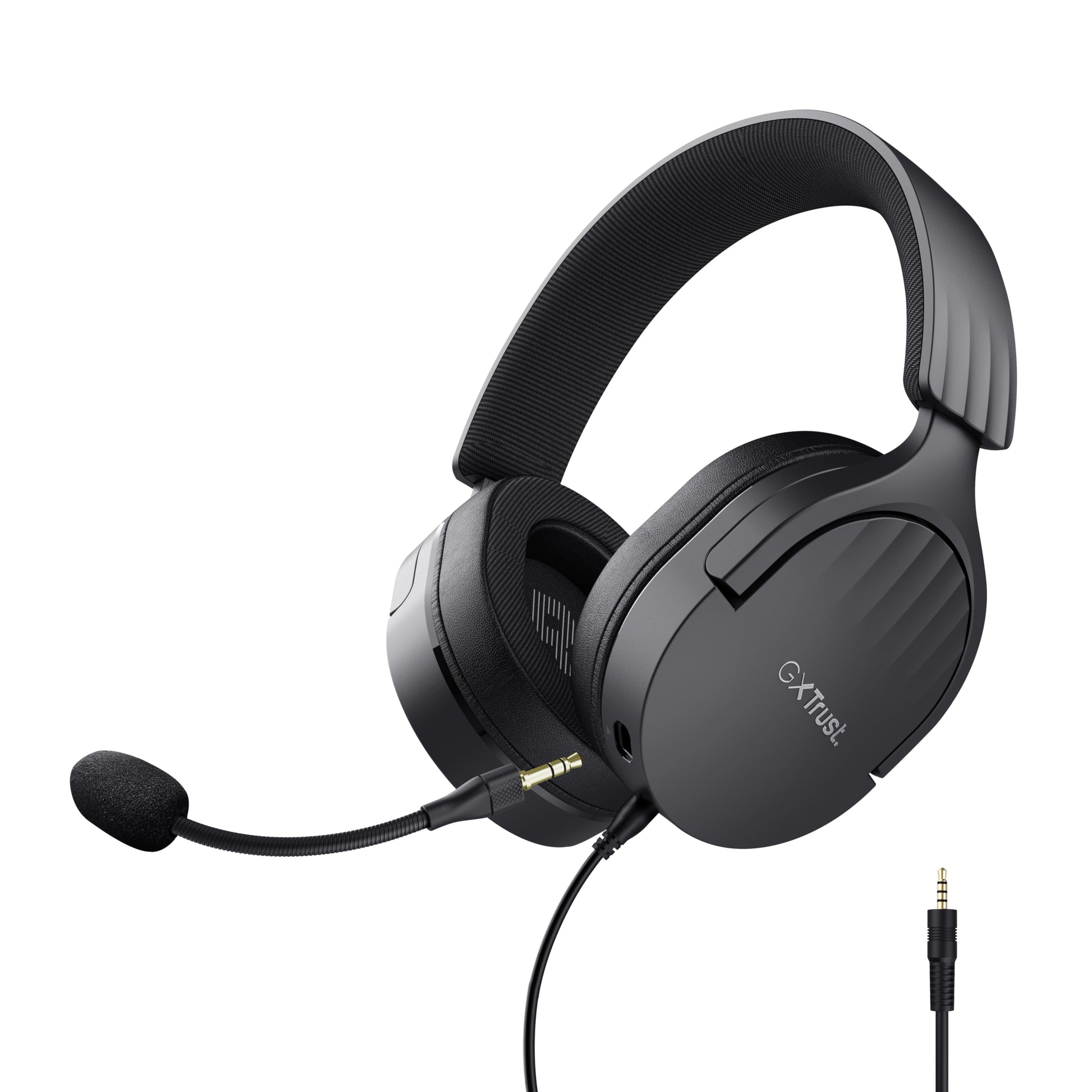 Trust GXT498 FAYZO Gaming-Headset – On-Ear, Stereo, Kabelgebunden, 3,5 mm Klinke, Schwarz