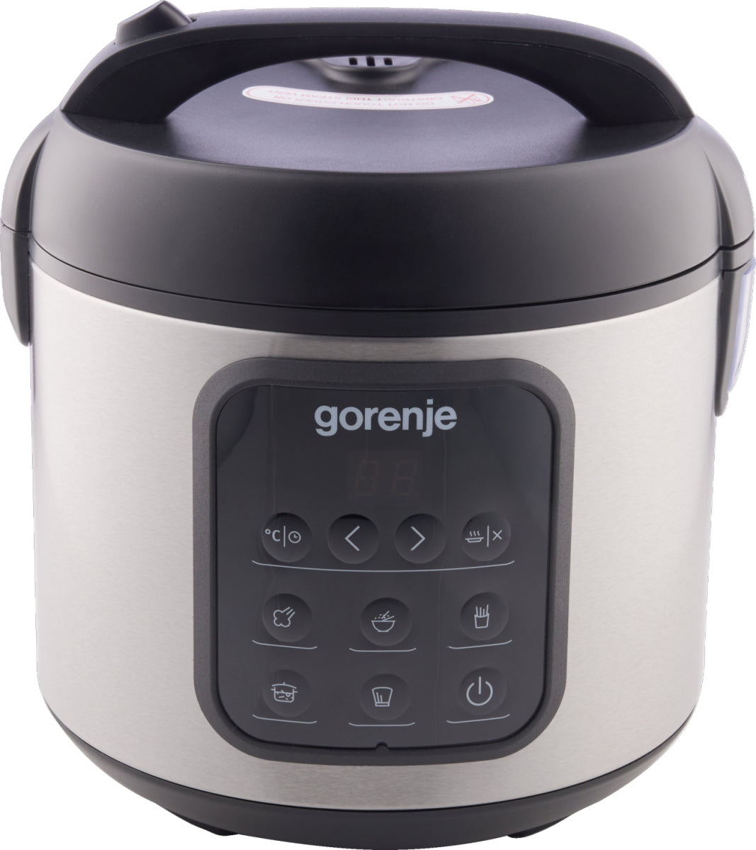 Gorenje Reiskocher MC2SBK – 2 l, 476 W, Warmhaltefunktion – Schwarz/Edelstahl