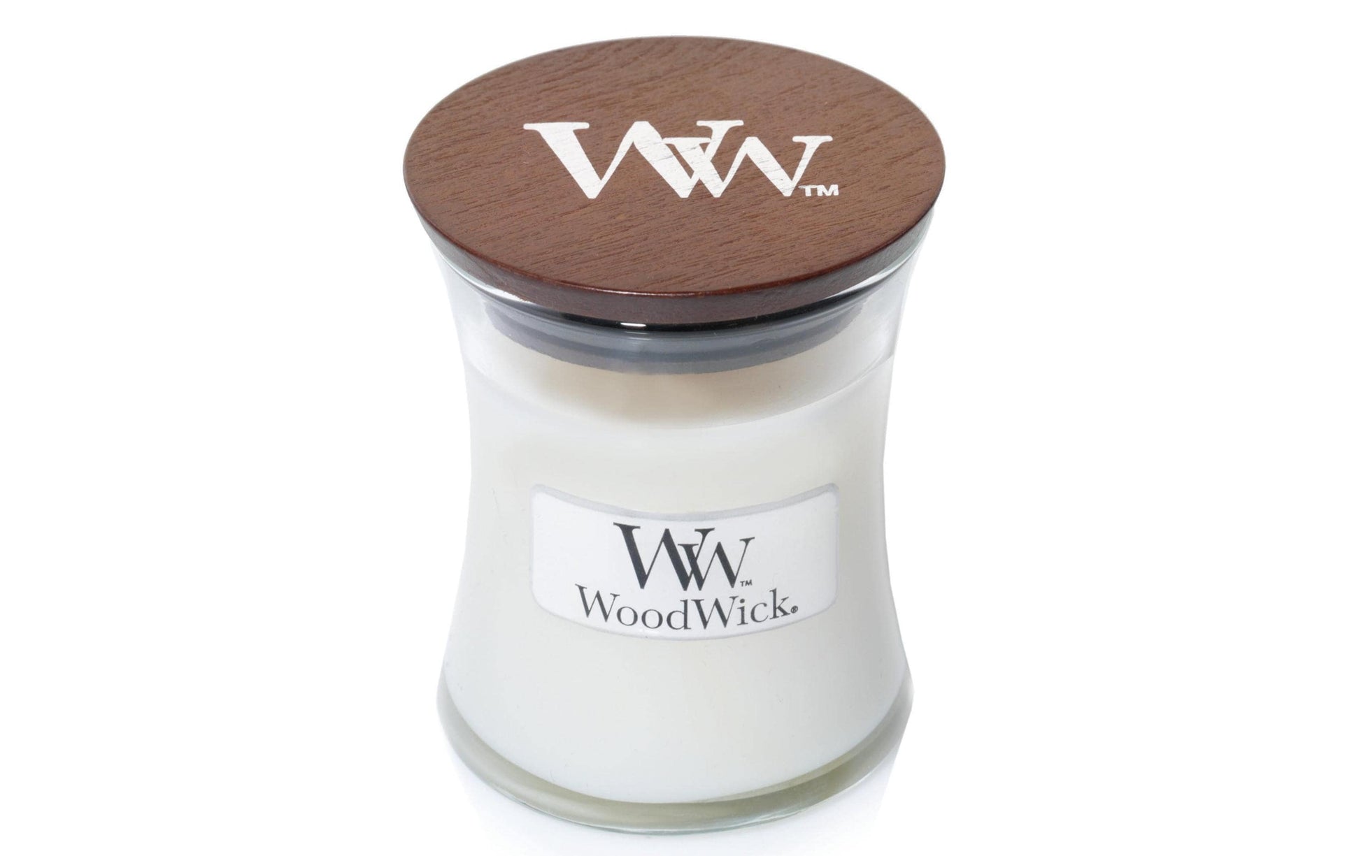 WoodWick Duftkerze – White Tea & Jasmin – Ø 7 × 8,3 cm