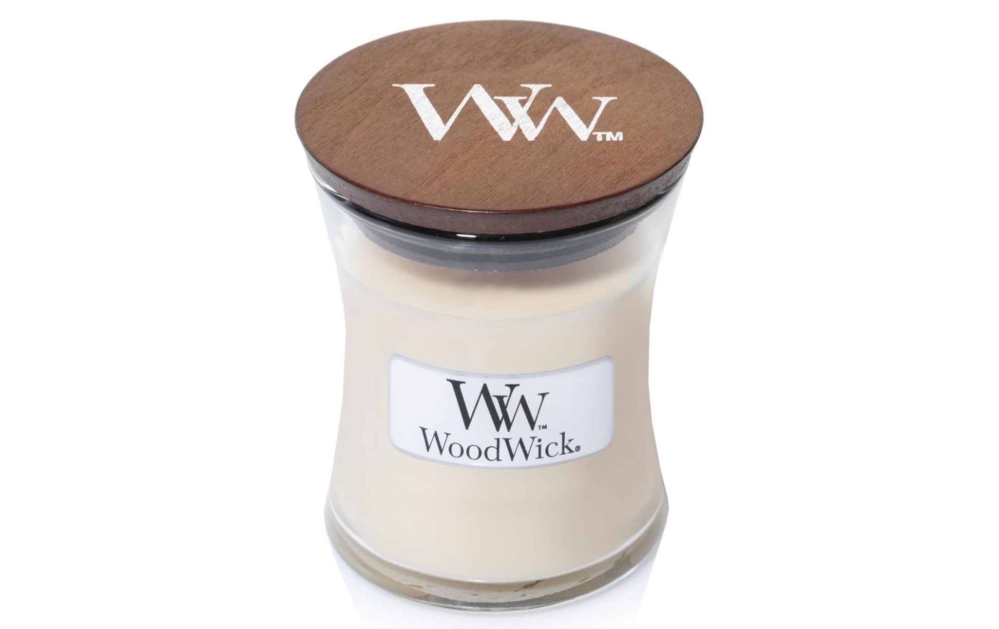 WoodWick Duftkerze – Vanille – Ø 7 × 8,3 cm