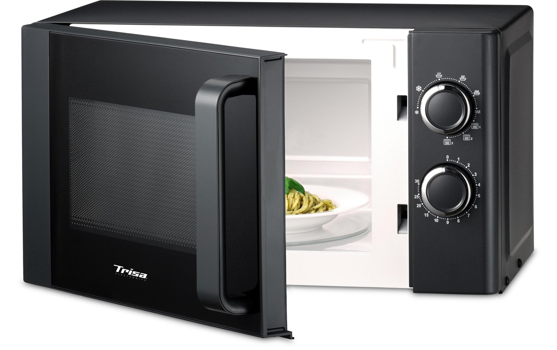 Trisa Grill Mikrowelle Micro Plus – 20 l, Grill, 700 W – Schwarz