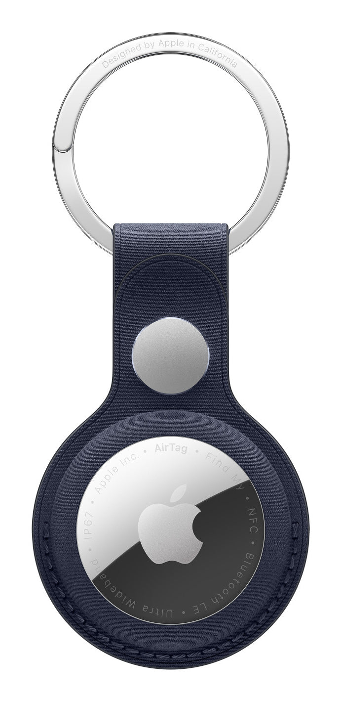 Apple AirTag FineWoven Schlüsselanhänger – Dunkelblau, mit Ring
